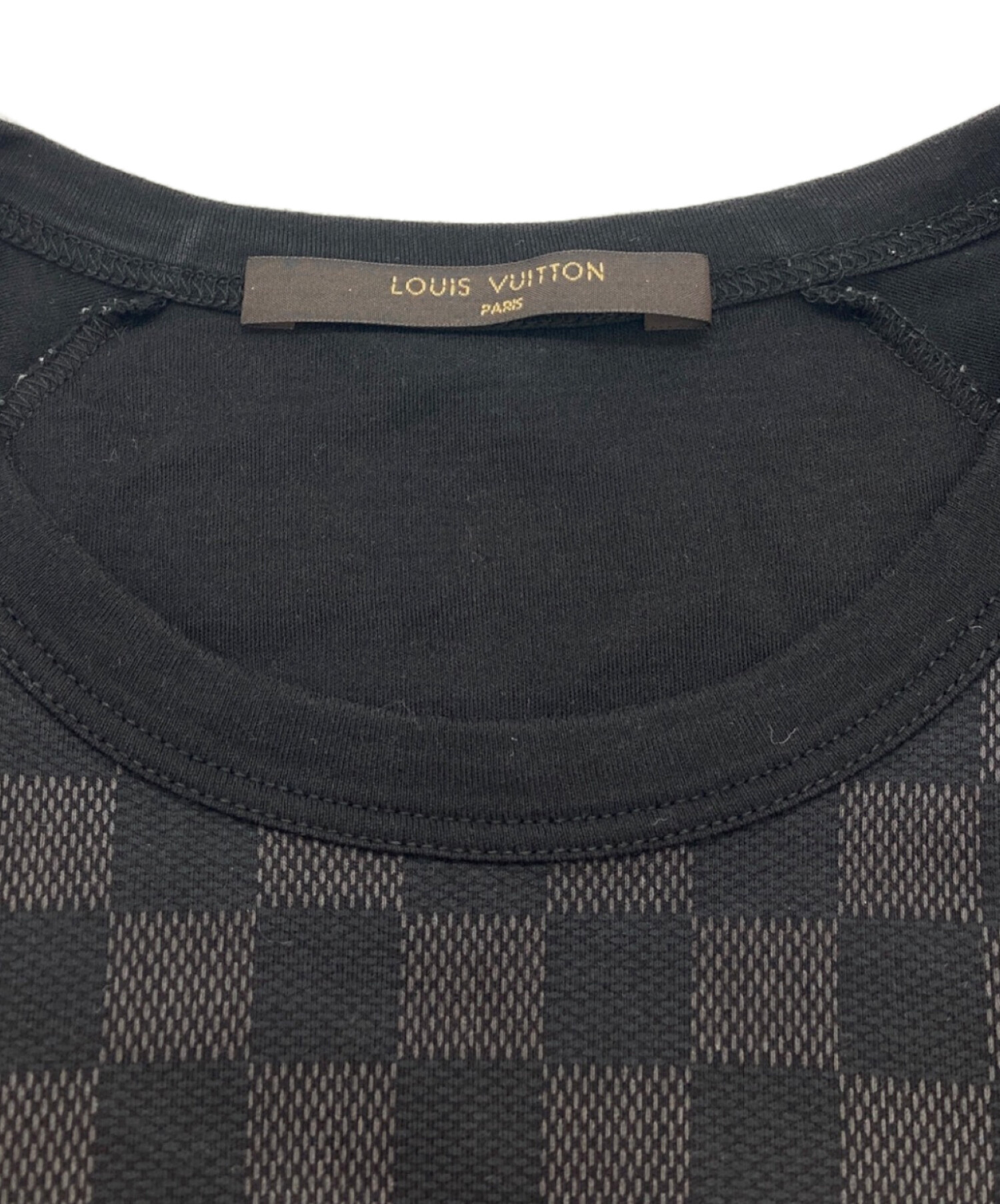 中古・古着通販】LOUIS VUITTON (ルイ ヴィトン) ダミエ柄tシャツ