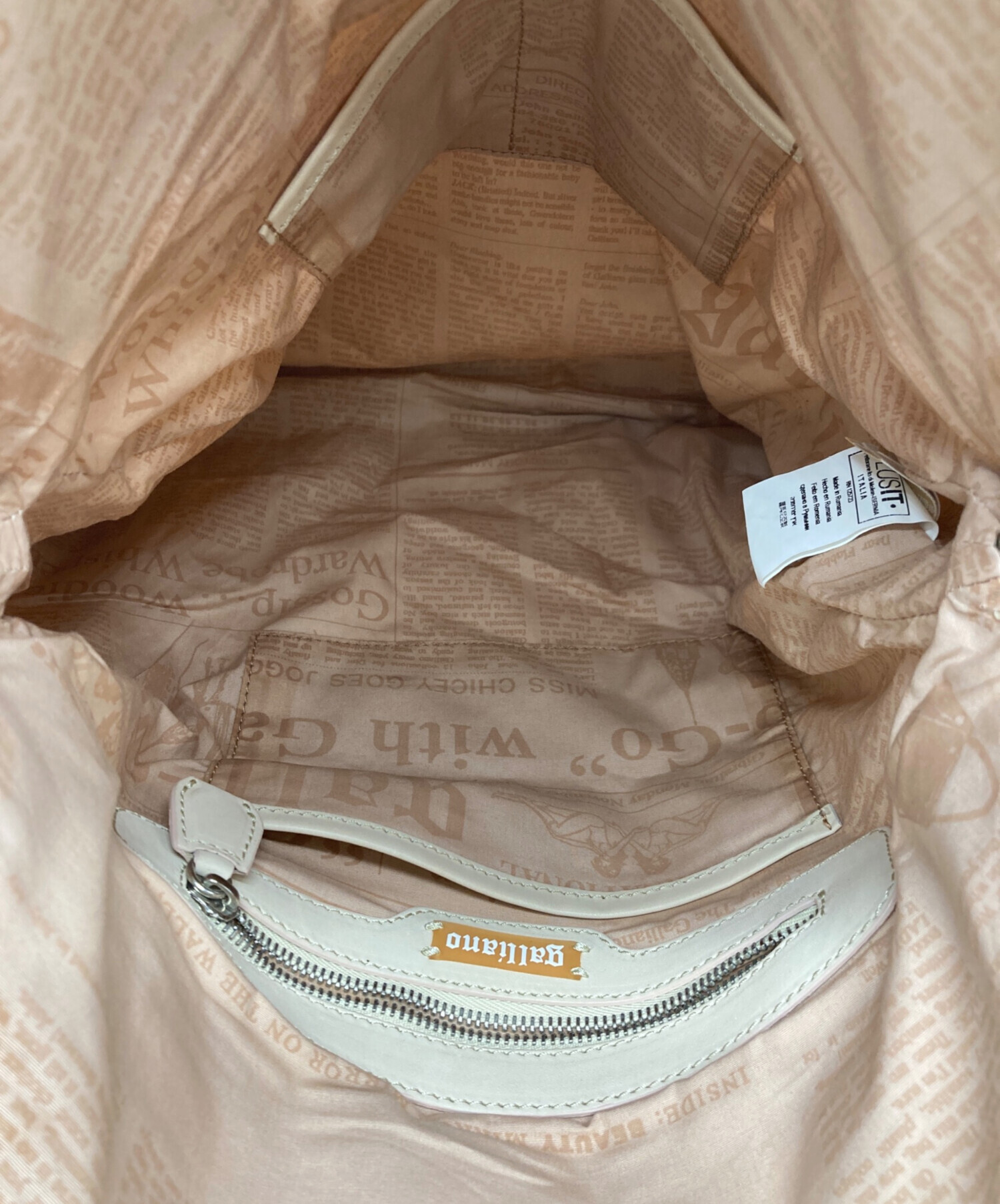 中古・古着通販】JOHN GALLIANO (ジョンガリアーノ) ニュースペーパー