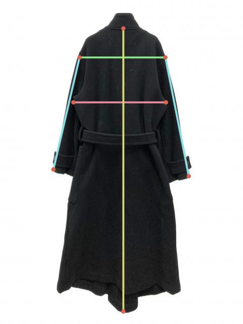 中古・古着通販】LEMAIRE (ルメール) LEMAIRE WRAP COAT ブラック