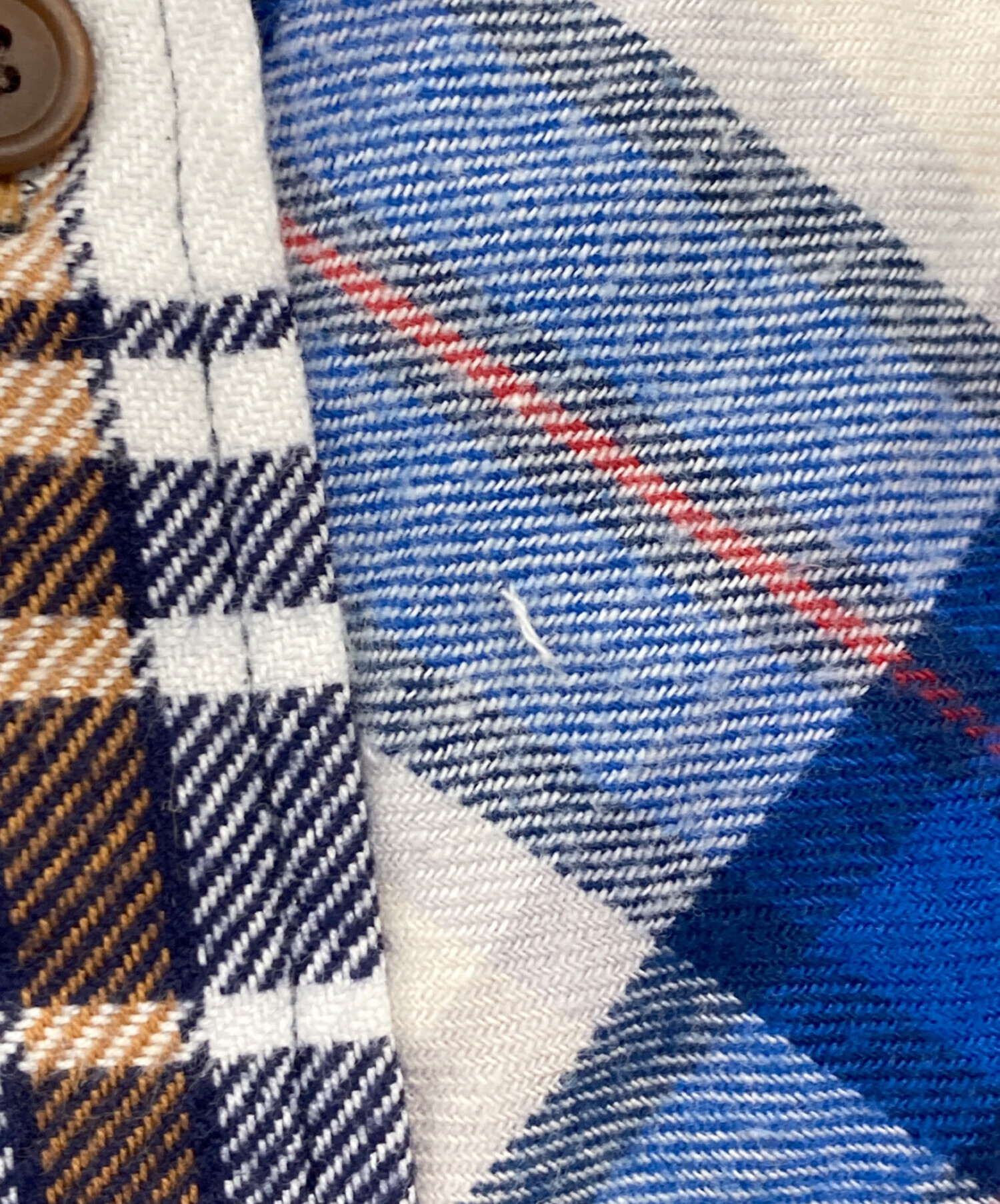中古・古着通販】GIVENCHY (ジバンシィ) 長袖ネルシャツ ブルー サイズ 
