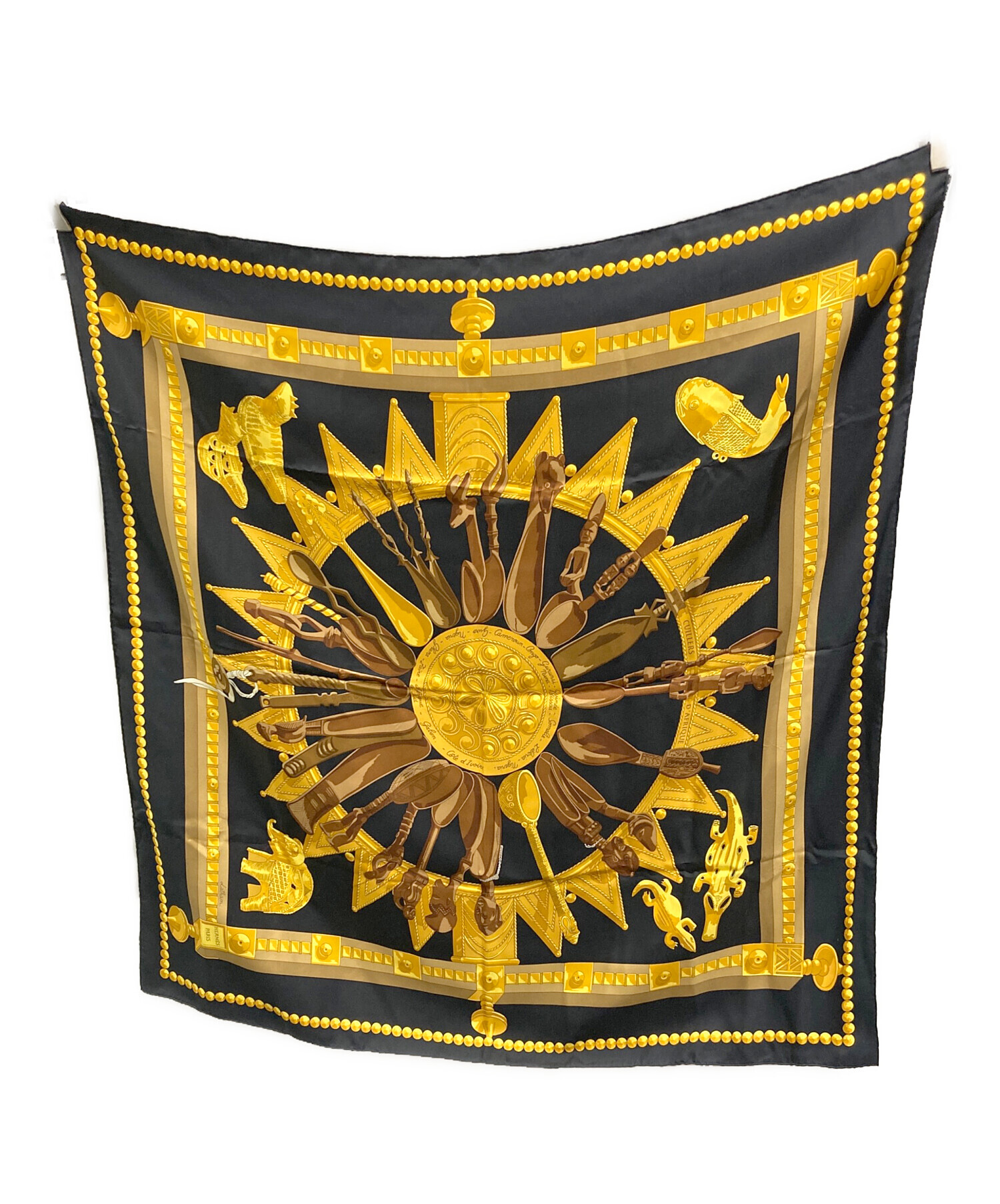 中古・古着通販】HERMES (エルメス) カレ90 Eperon d'or 黄金の拍車