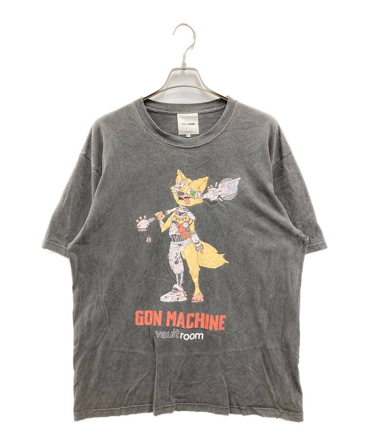 中古・古着通販】VAULTROOM (ボルトルーム) GON MACHINE TEE グレー