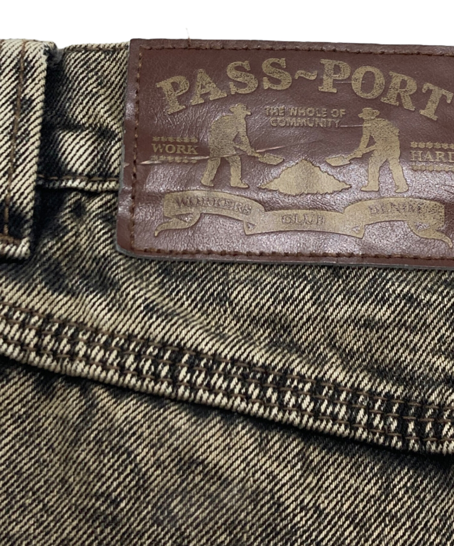 passport デニム 34インチ　pass-port パスポート Pass~Port Workers Club Classic Jean - Washed Dark