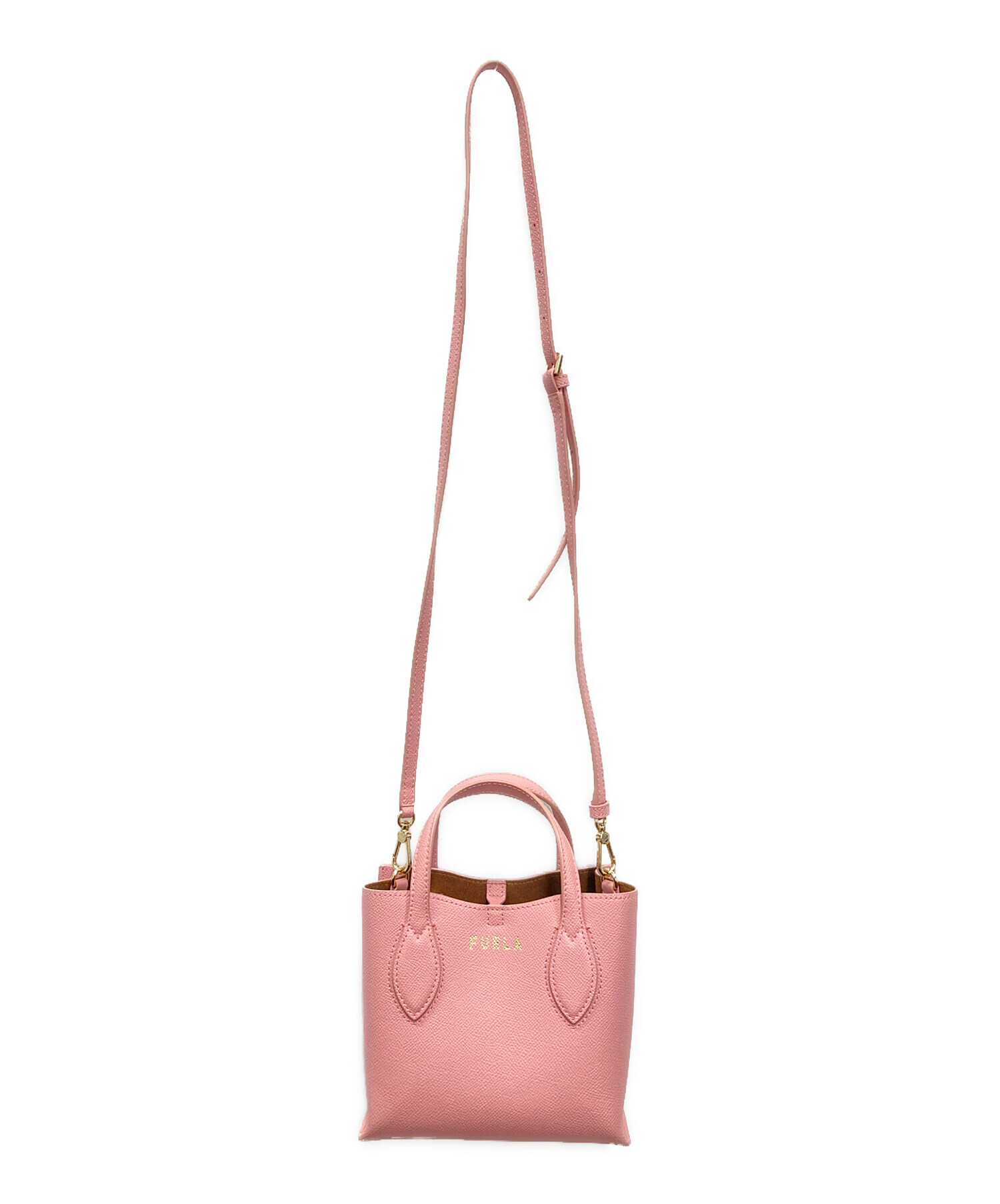 中古・古着通販】FURLA (フルラ) ERA MINI TOTE ハンドバッグ ピンク