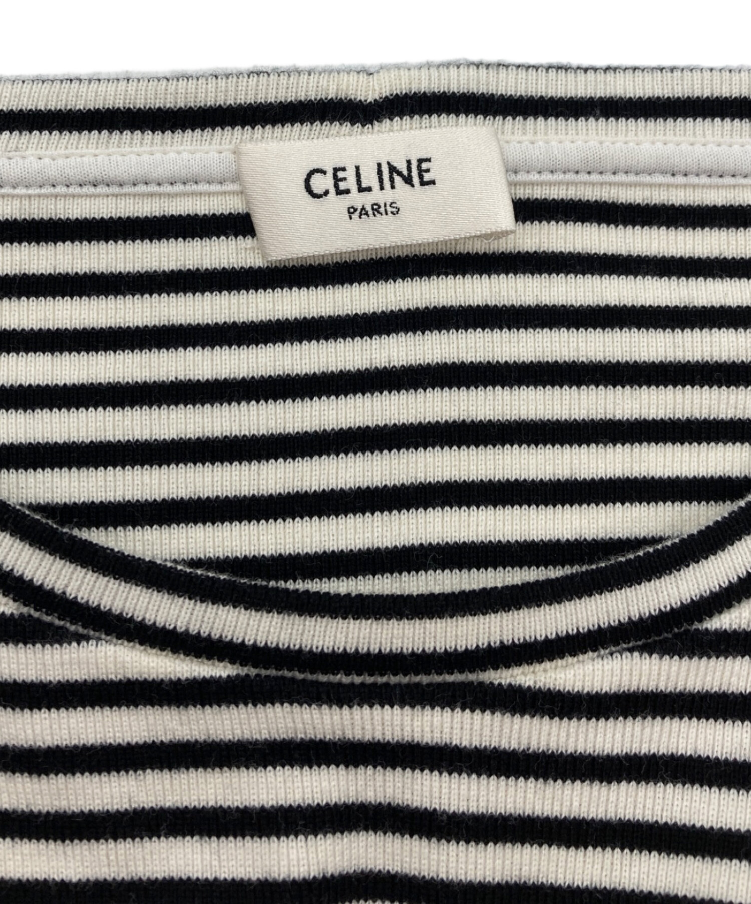 中古・古着通販】CELINE (セリーヌ) ハイゲージボーダーニット