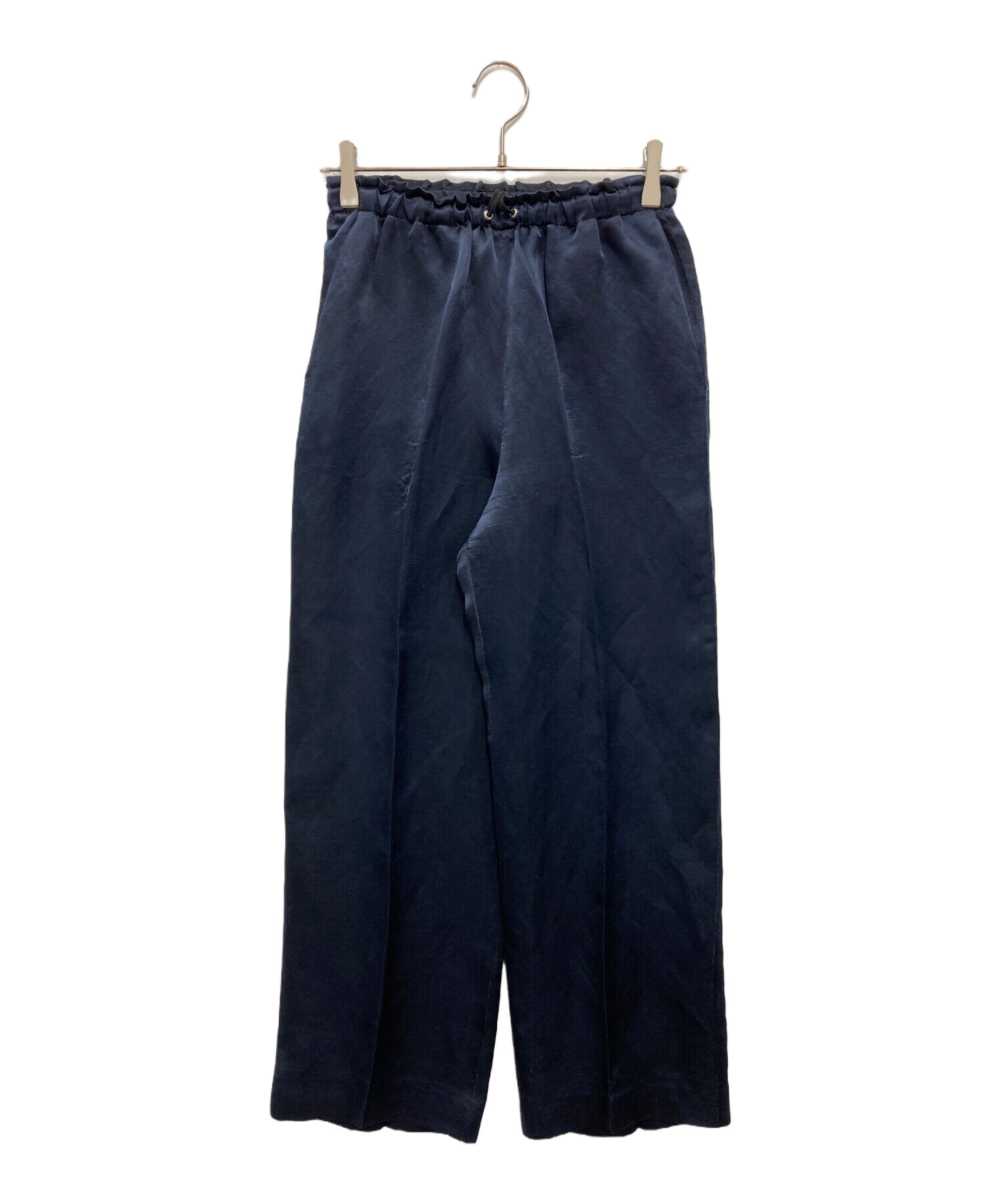 中古・古着通販】BLAMINK (ブラミンク) シルクリネンパンツ ネイビー