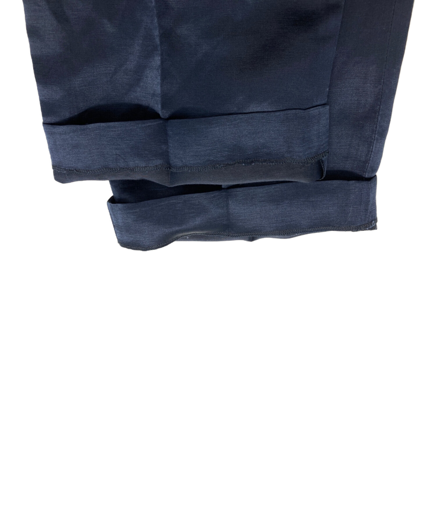 中古・古着通販】BLAMINK (ブラミンク) シルクリネンパンツ ネイビー