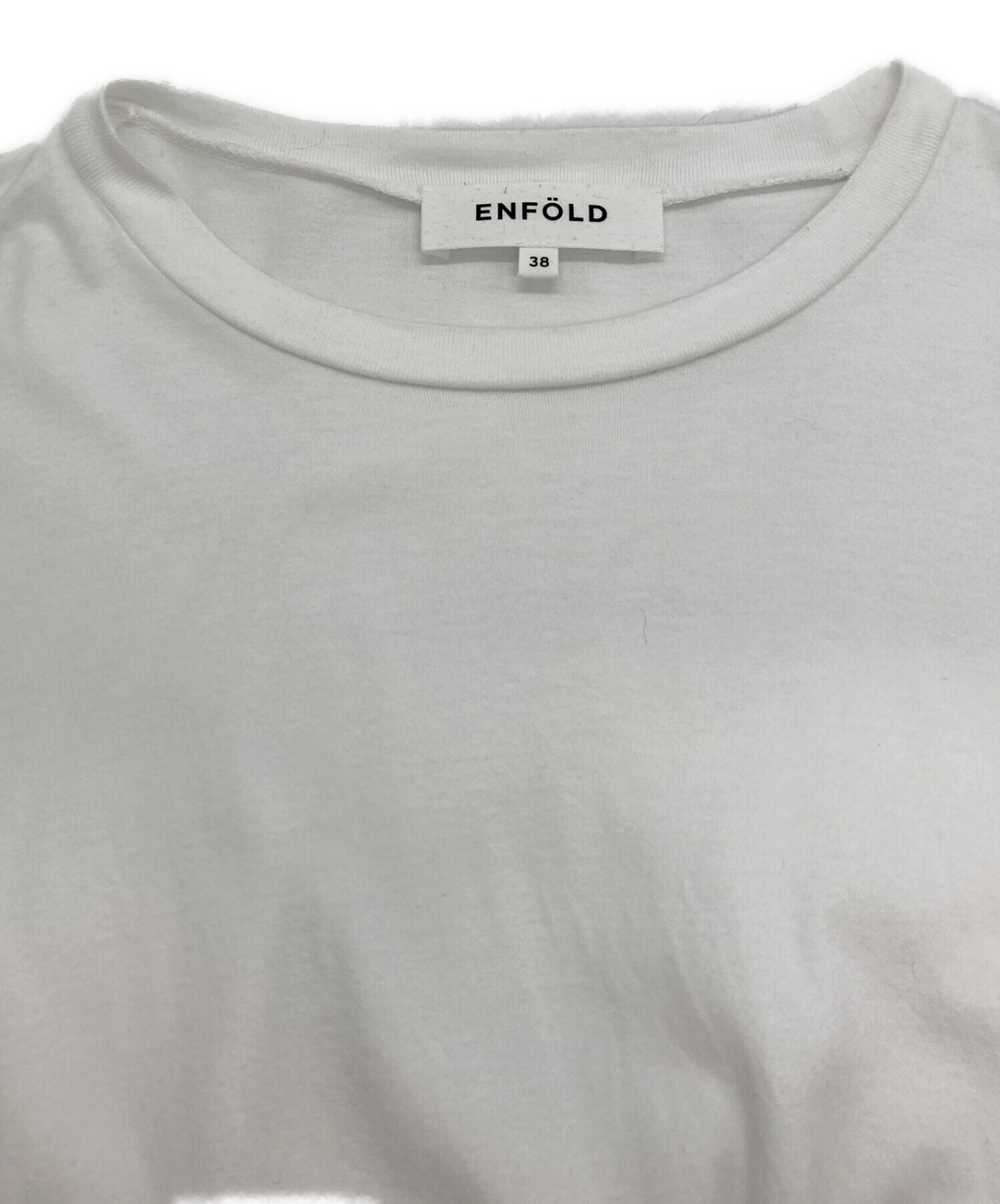 中古・古着通販】ENFOLD (エンフォルド) CURVE LAYERED-HEM T-SHIRT