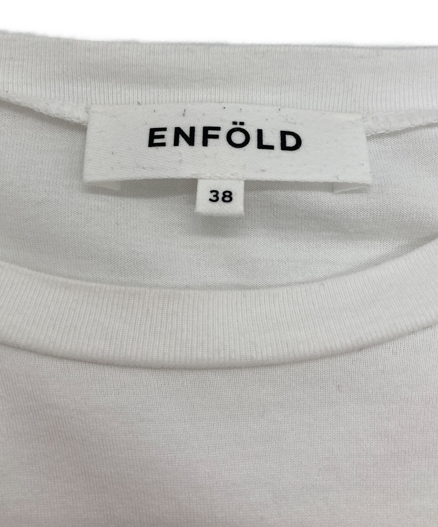 2024年モデル☆エンフォルドCURVE LAYERED-HEM T-SHIRT 中古・古着通販】ENFOLD (エンフォルド) CURVE LAYERED-HEM T-SHIRT