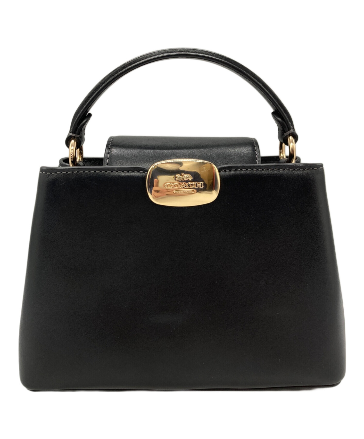 小物 028 中古・古着通販】COACH (コーチ) エライザ ミニ キャリーオール バッグ