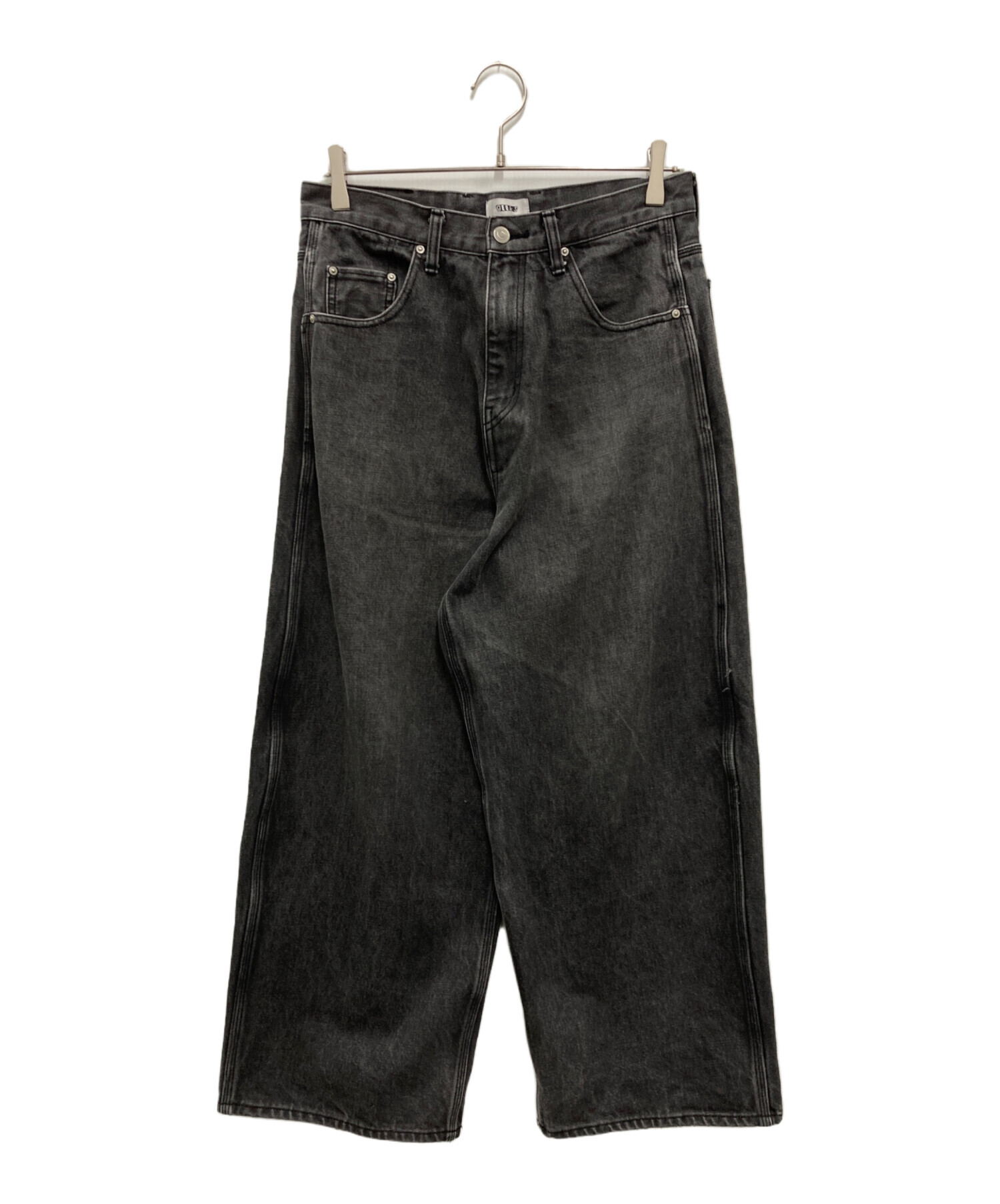 中古・古着通販】gEeks (ギークス) BAGGY DENIM PANTS グレー サイズ