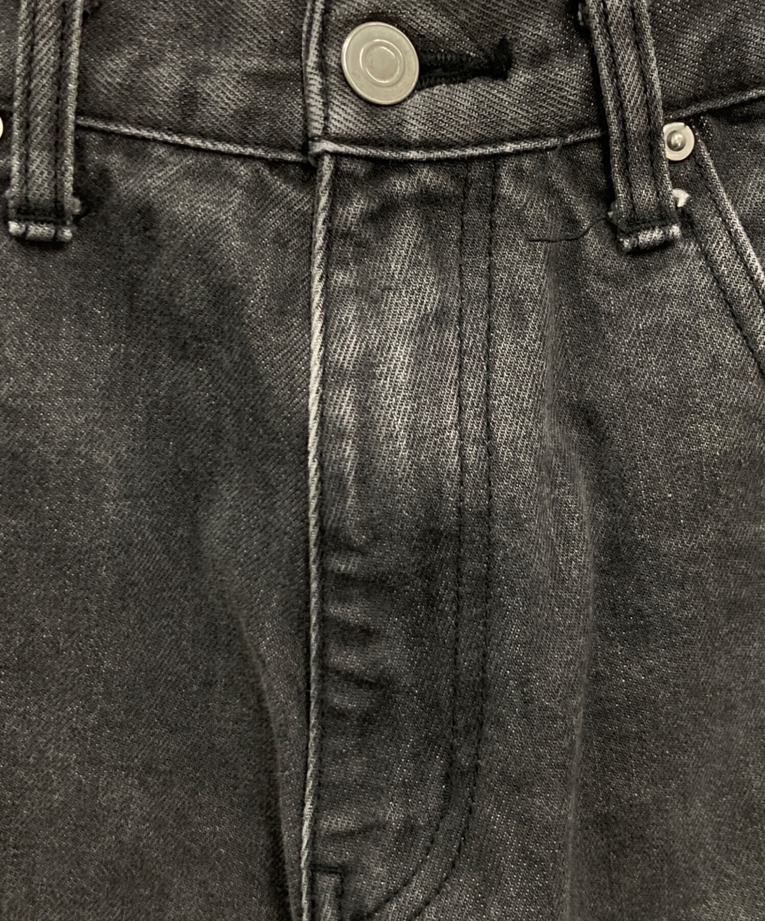 中古・古着通販】gEeks (ギークス) BAGGY DENIM PANTS グレー サイズ 