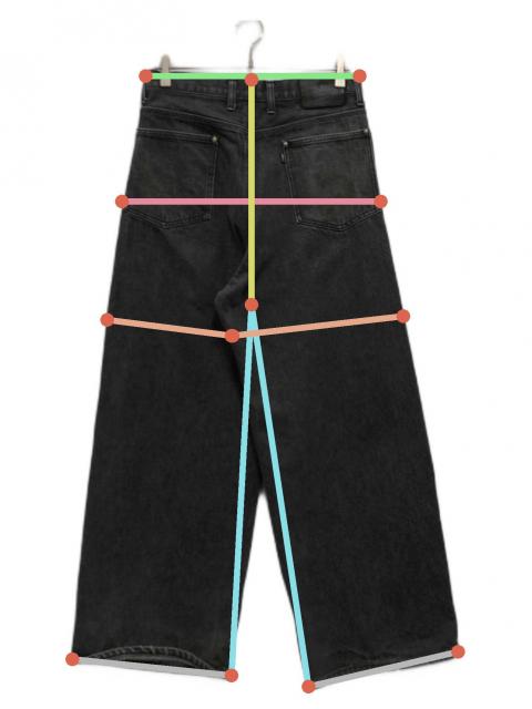 中古・古着通販】gEeks (ギークス) BAGGY DENIM PANTS グレー サイズ
