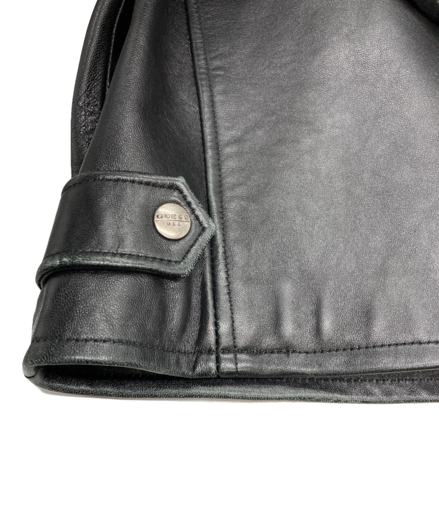 中古・古着通販】GUESS (ゲス) 90s レザートラッカージャケット