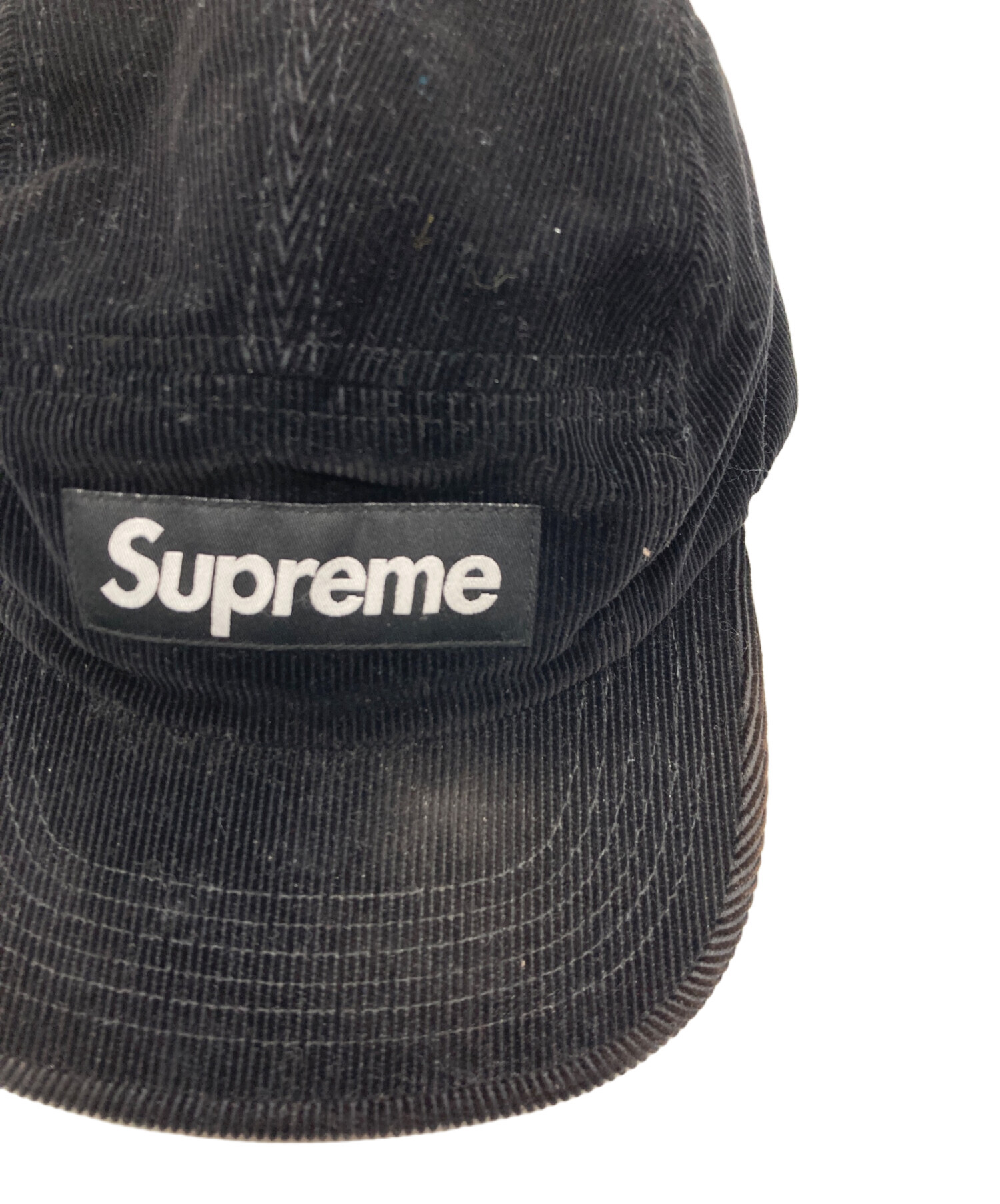 中古・古着通販】Supreme (シュプリーム) Corduroy Camp Cap ブラック