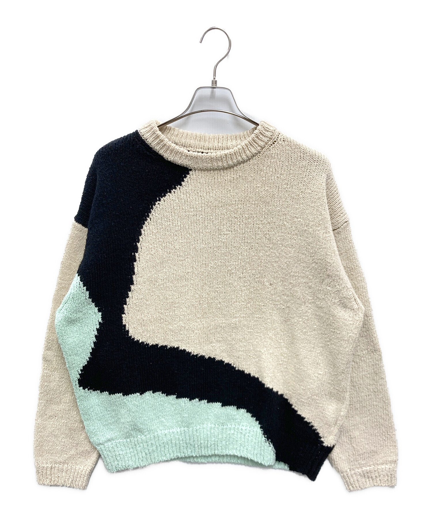 中古・古着通販】YOKE (ヨーク) Intarsia Cotton Sweater アイボリー