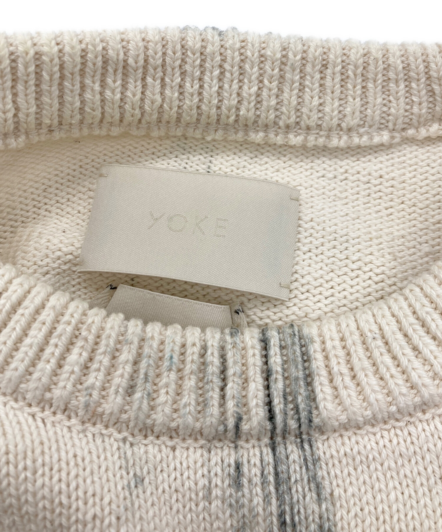 中古・古着通販】YOKE (ヨーク) Printed Cotton Cneck Sweater 
