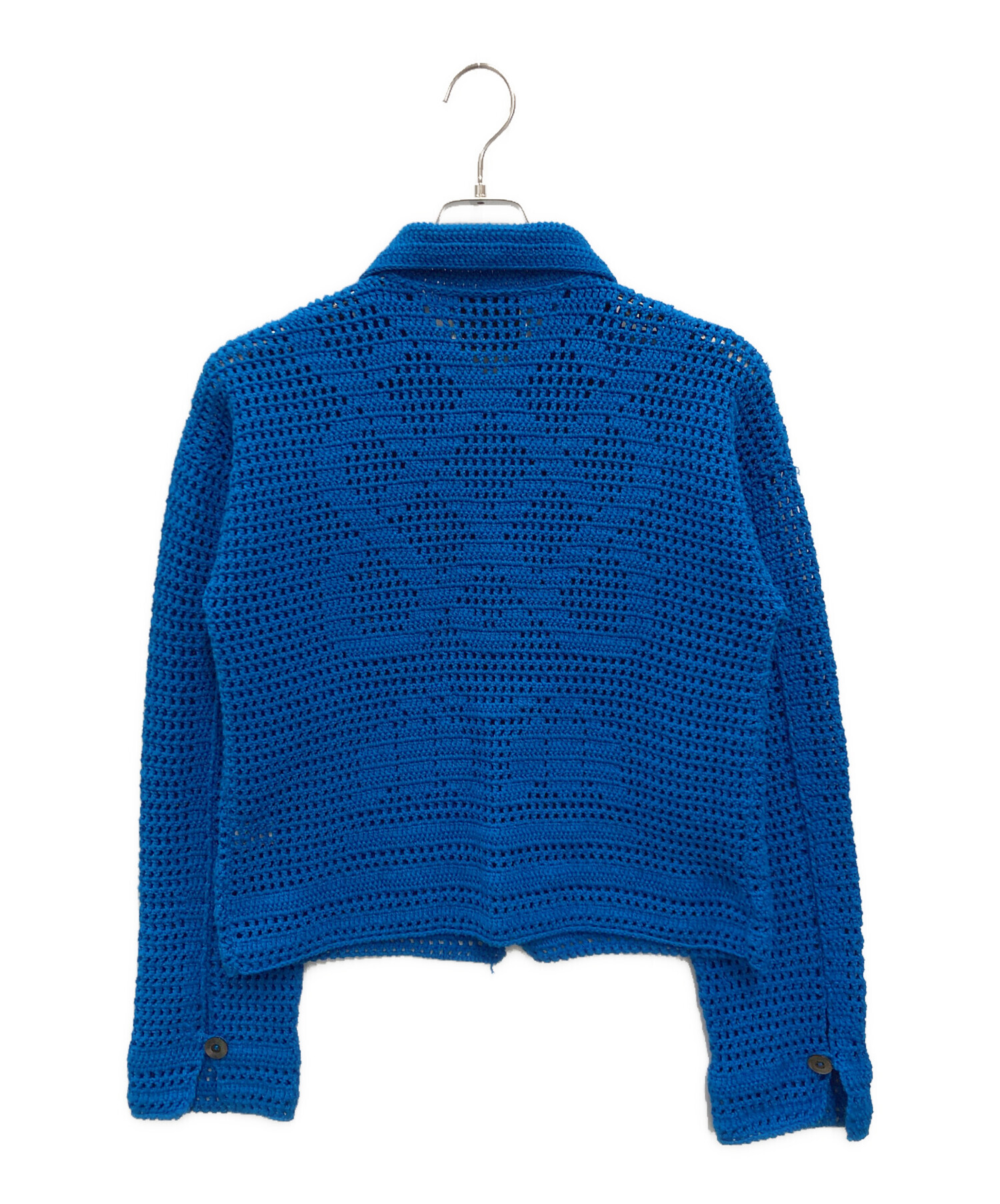 中古・古着通販】KAIKO (カイコー) CROCHET BLOUSON ブルー サイズ:1 