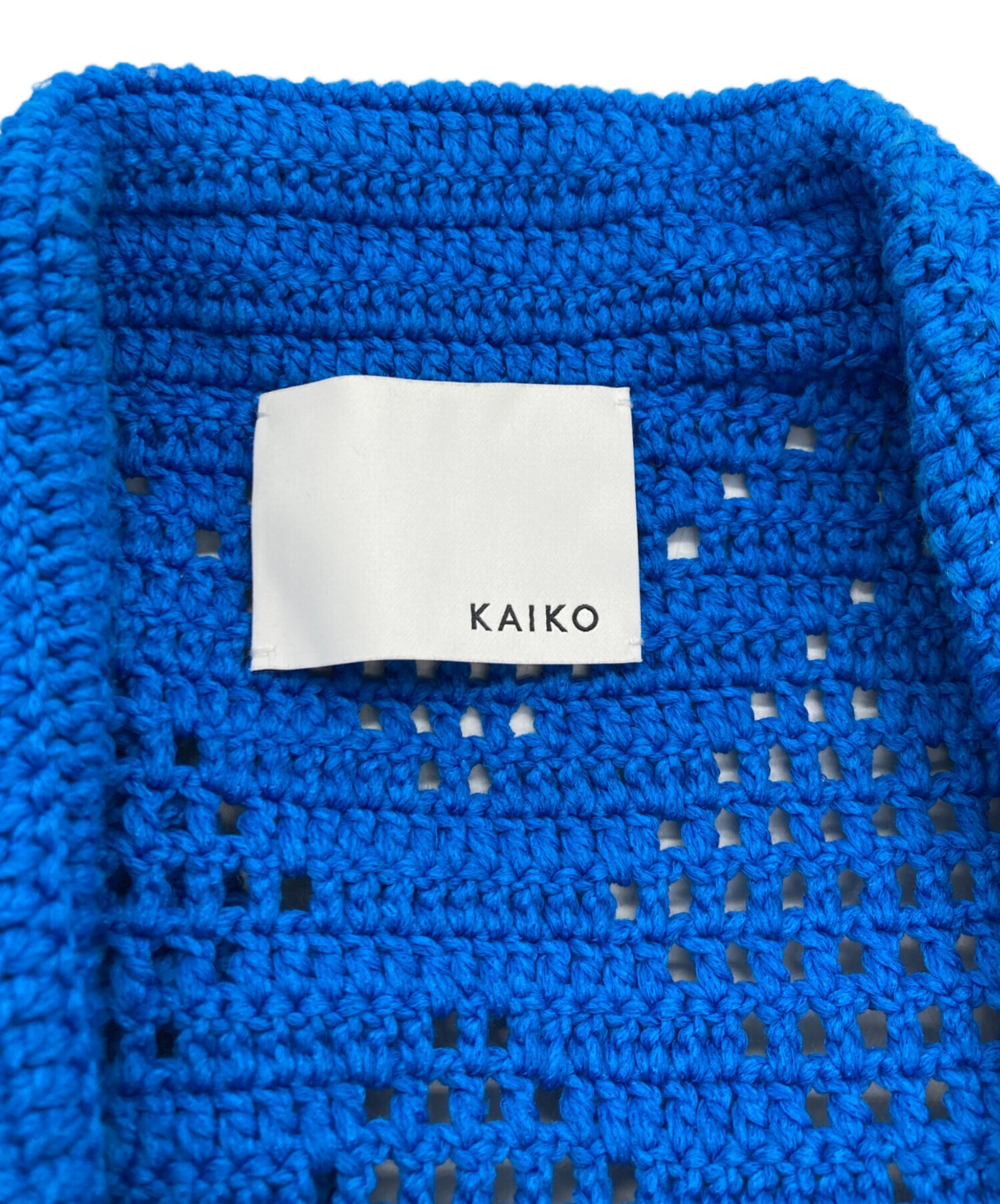 中古・古着通販】KAIKO (カイコー) CROCHET BLOUSON ブルー サイズ:1 