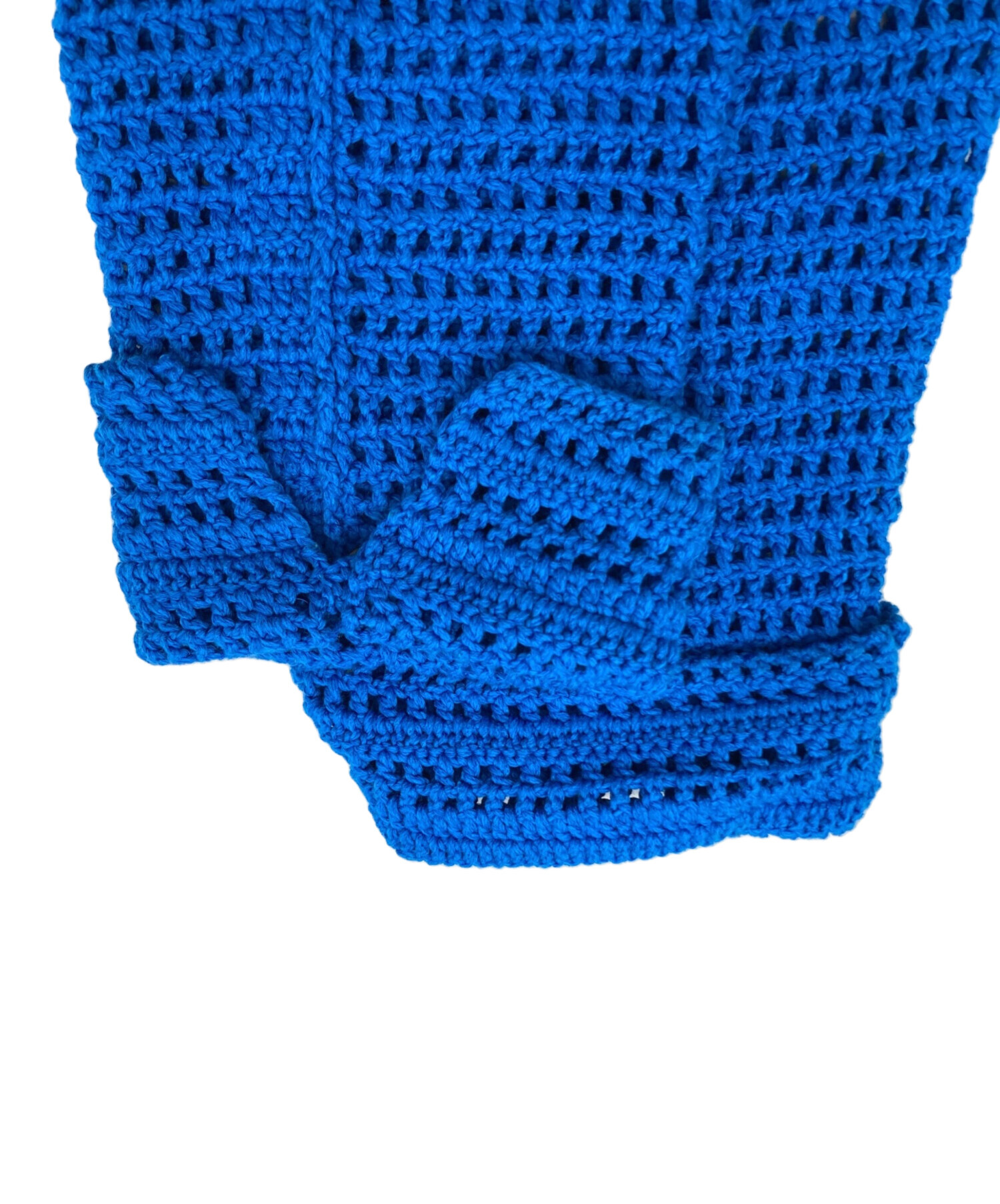 中古・古着通販】KAIKO (カイコー) CROCHET BLOUSON ブルー サイズ:1 