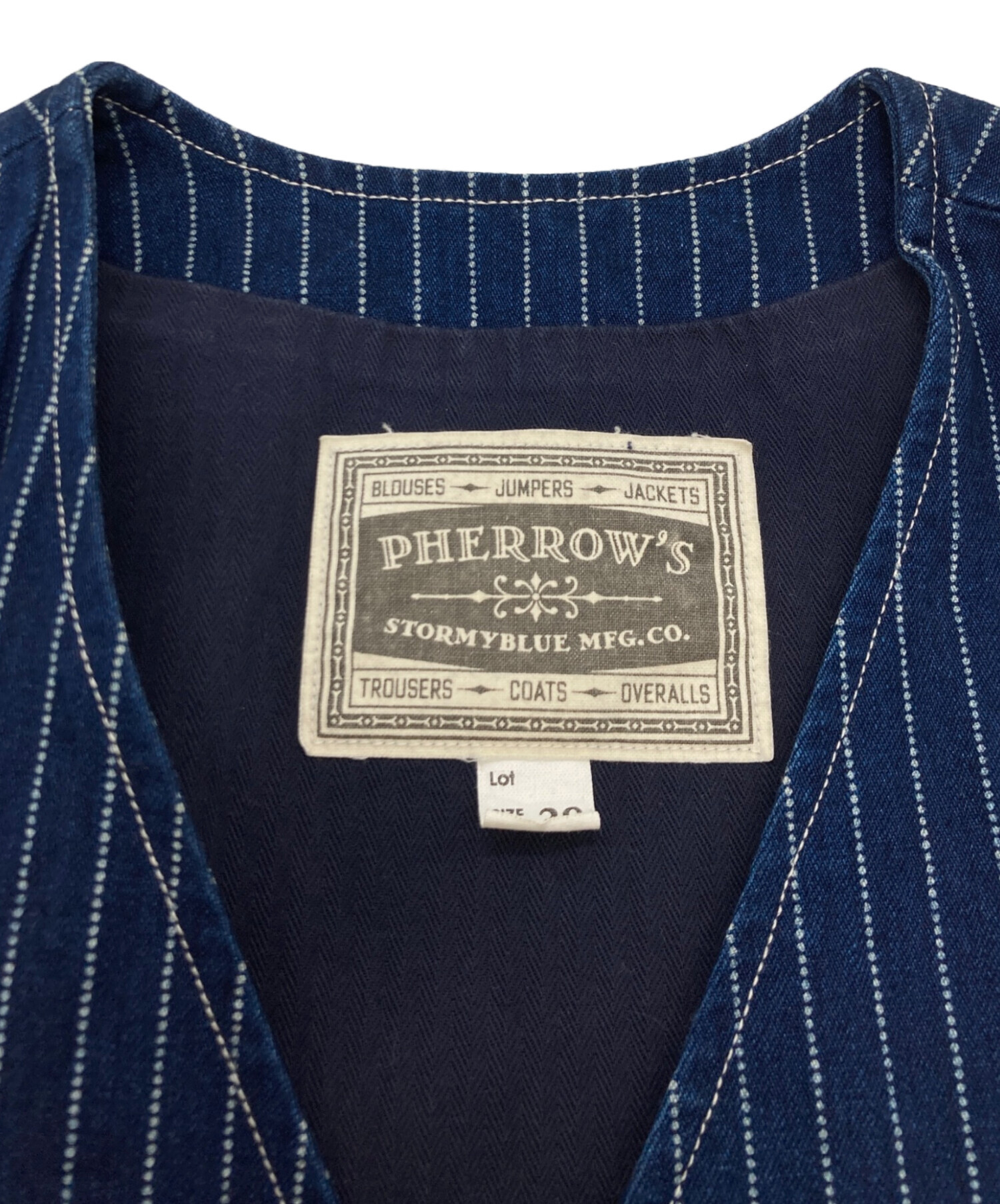 中古・古着通販】PHERROW'S (フェローズ) インディゴウォバッシュ