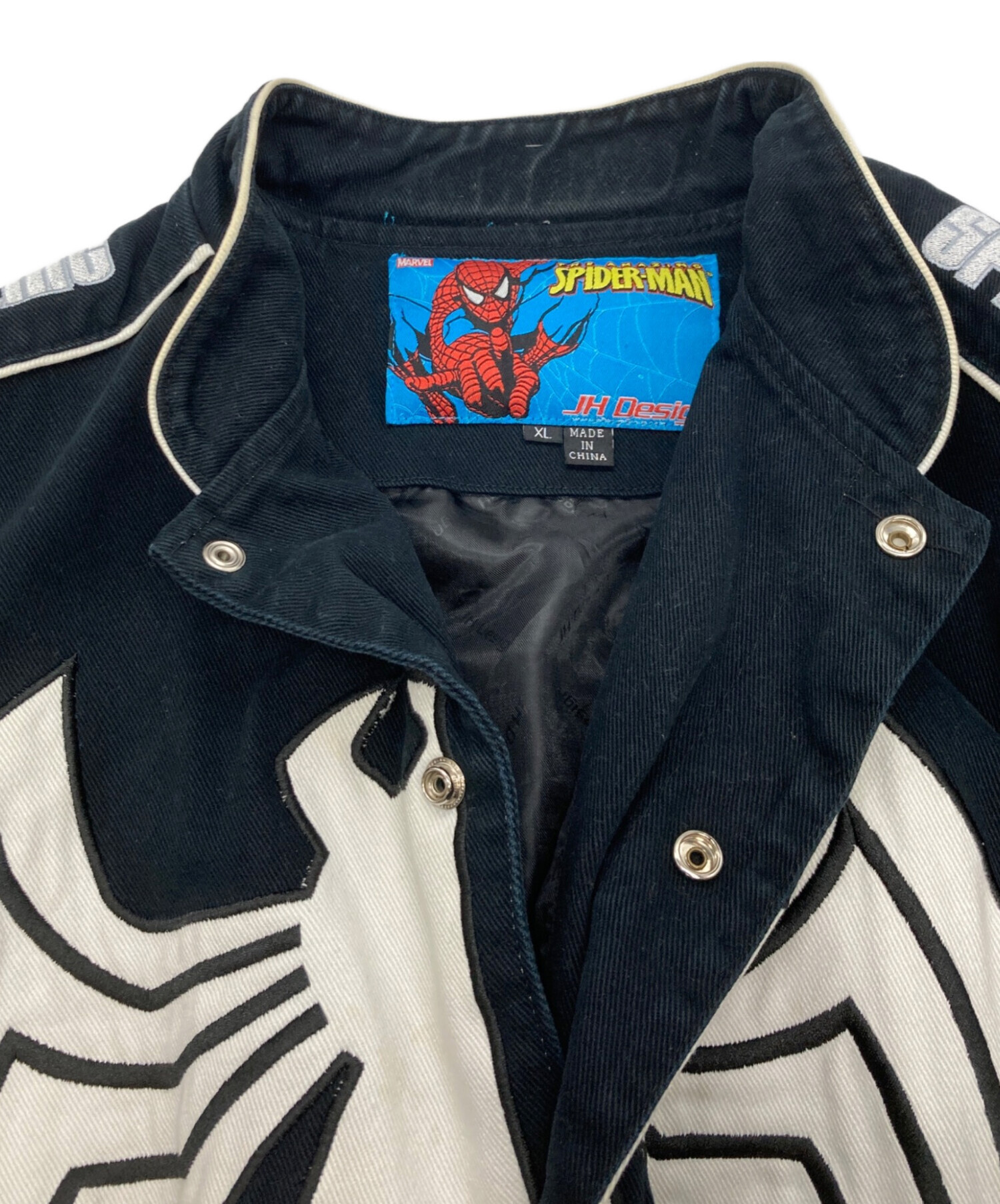 Jh Jh Design MARVEL スパイダーマン レーシングジャケット 黒 Design 