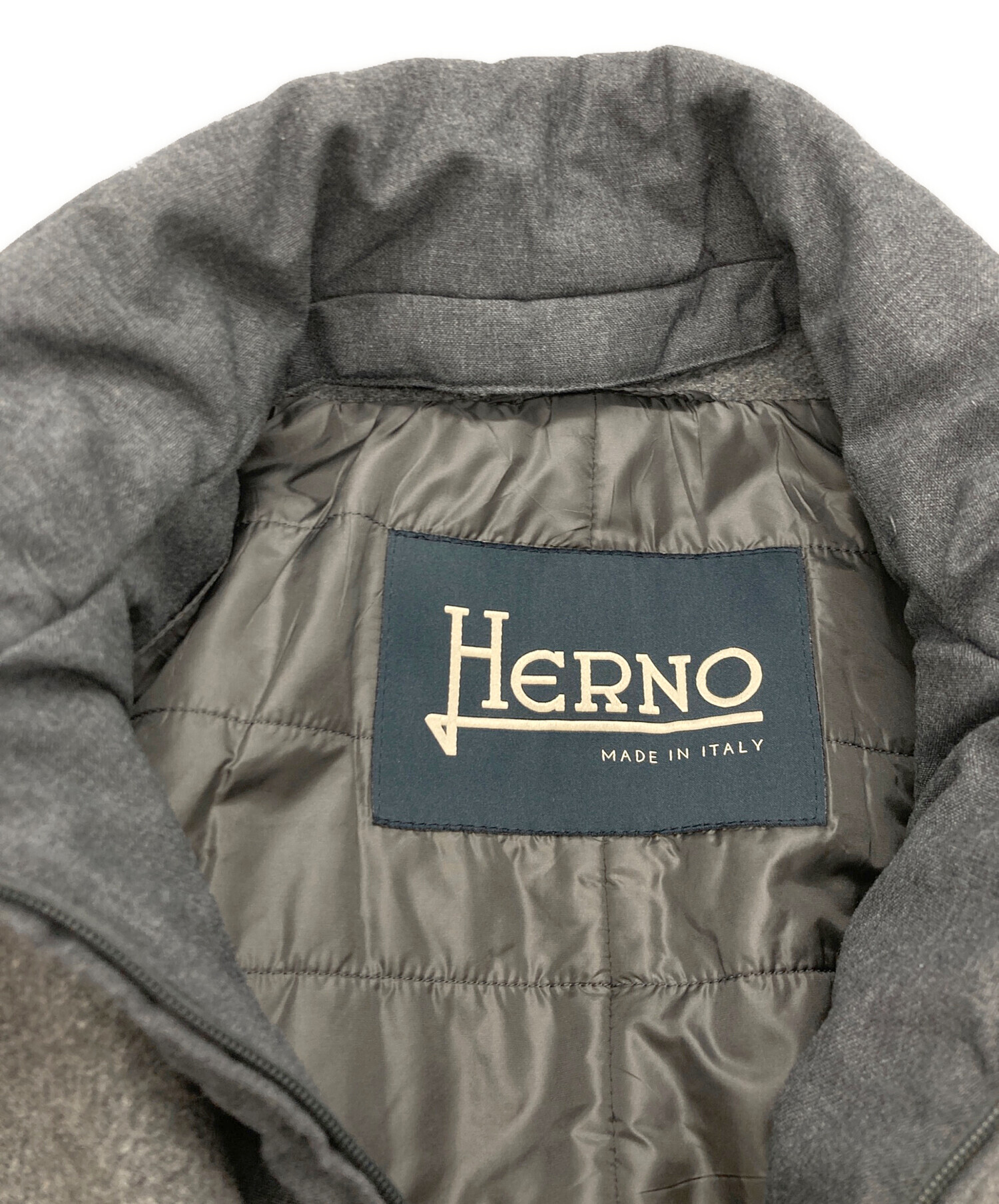 中古・古着通販】HERNO (ヘルノ) 中綿ライナー付チェスターコート