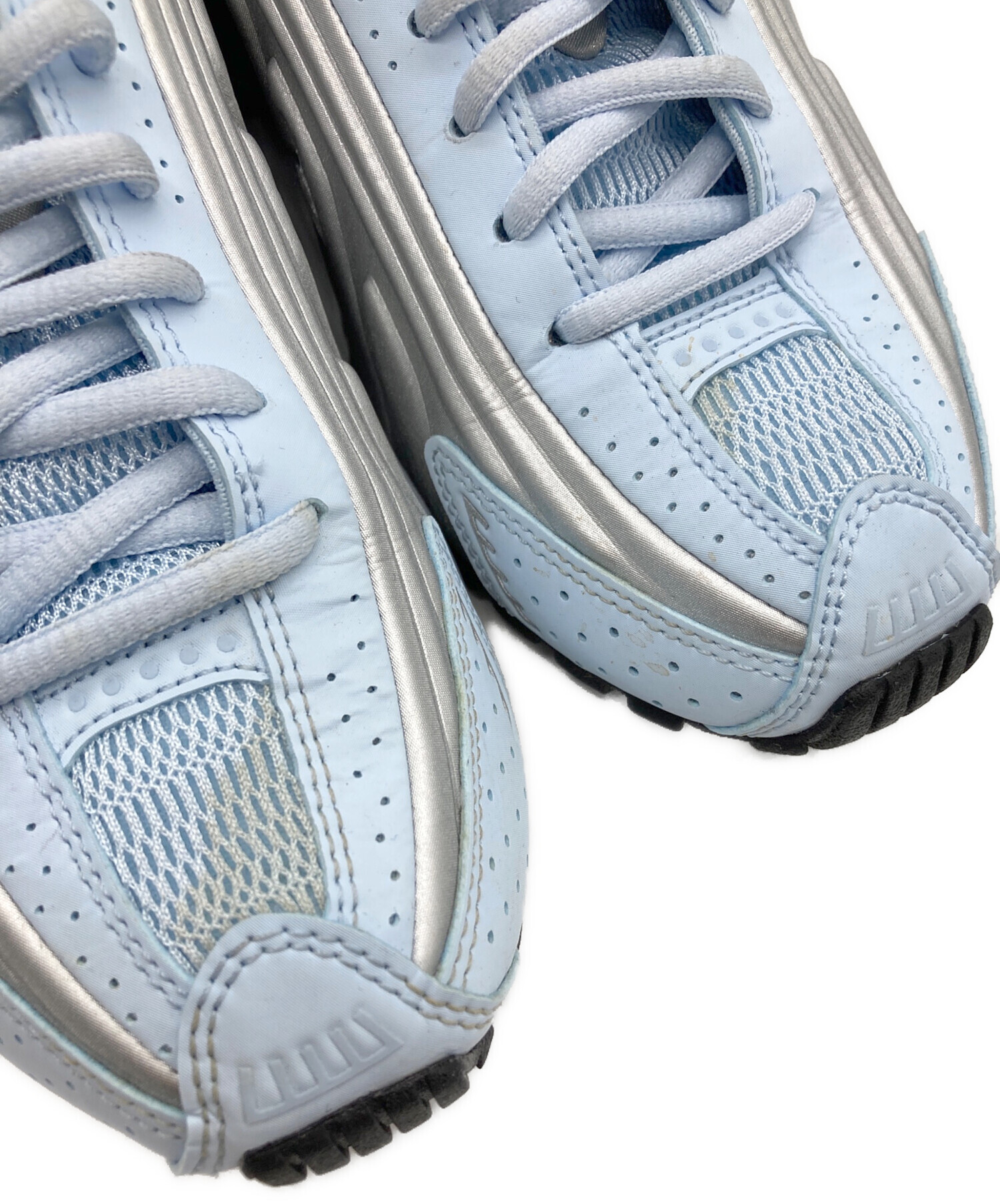 中古・古着通販】NIKE (ナイキ) SHOX R4 グレー×ブルー サイズ:23cm