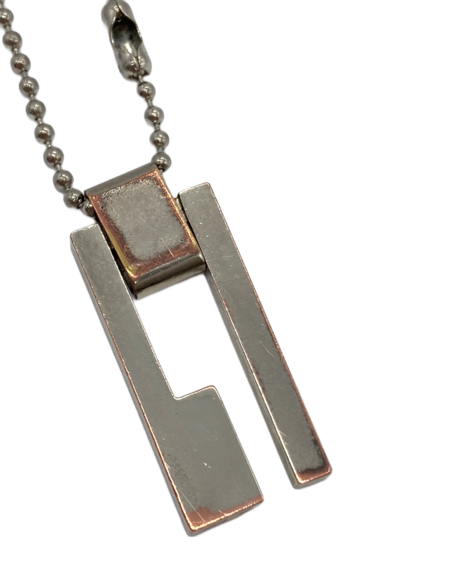 中古・古着通販】GUCCI (グッチ) Gロゴネックレス シルバー｜ブランド 