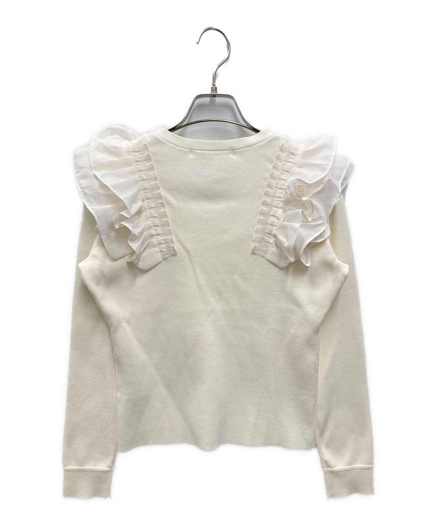 herlipto Ruffle Pleated Knit Cardigan M 【公式通販】