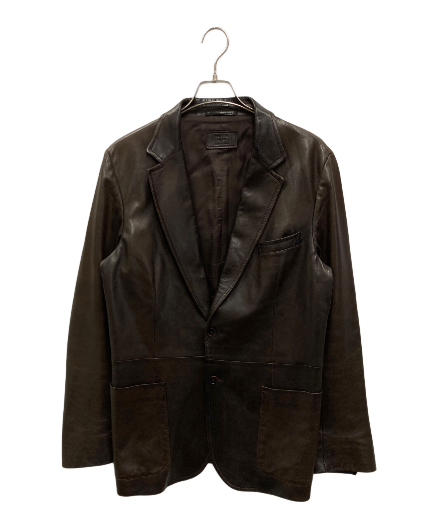 PRADA テーラードジャケット 44サイズ PRADA（プラダ）テーラードジャケット 紺 サイズ:48(L位) メンズ