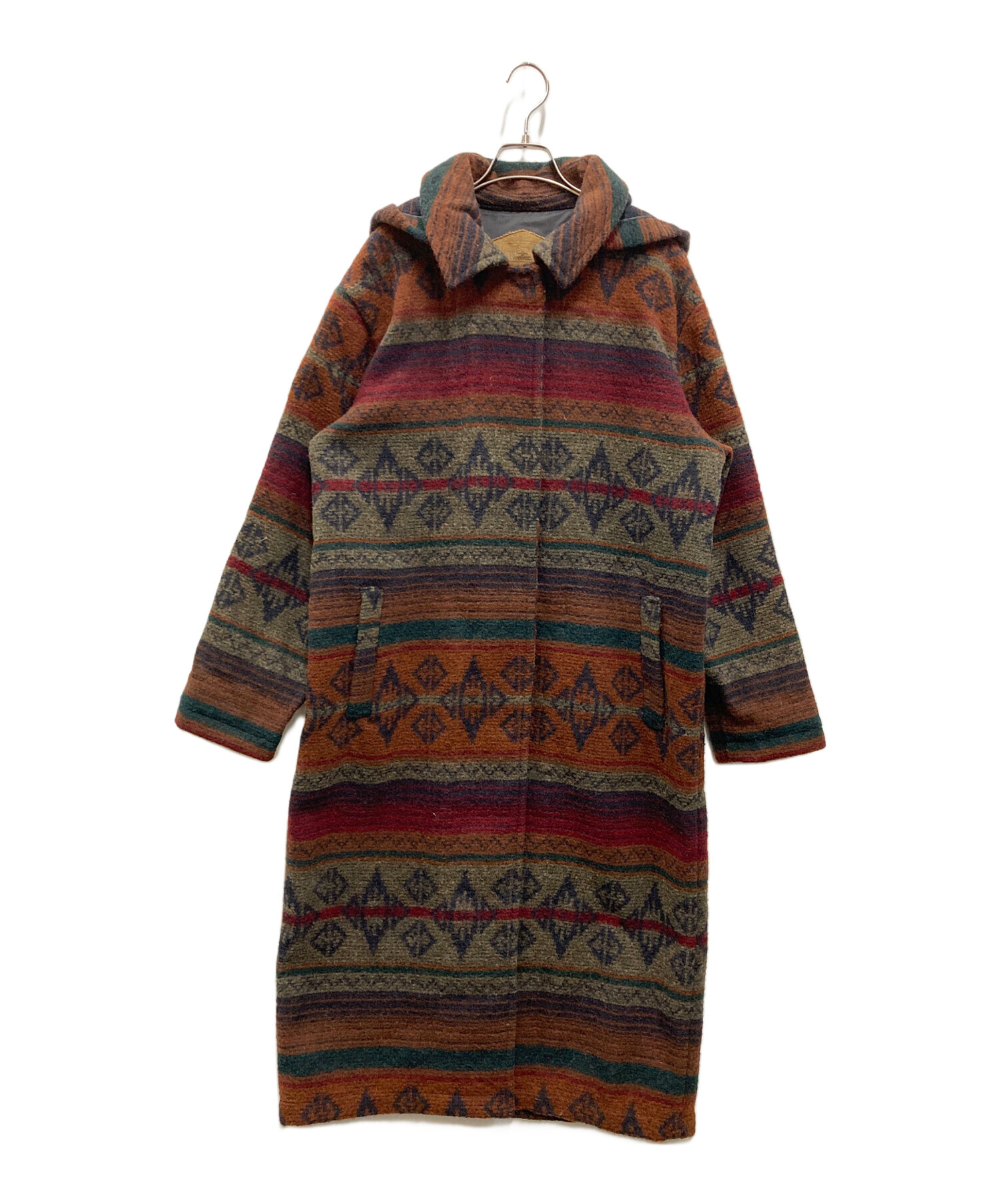 中古・古着通販】WOOLRICH (ウールリッチ) ネイティブ柄ロングコート