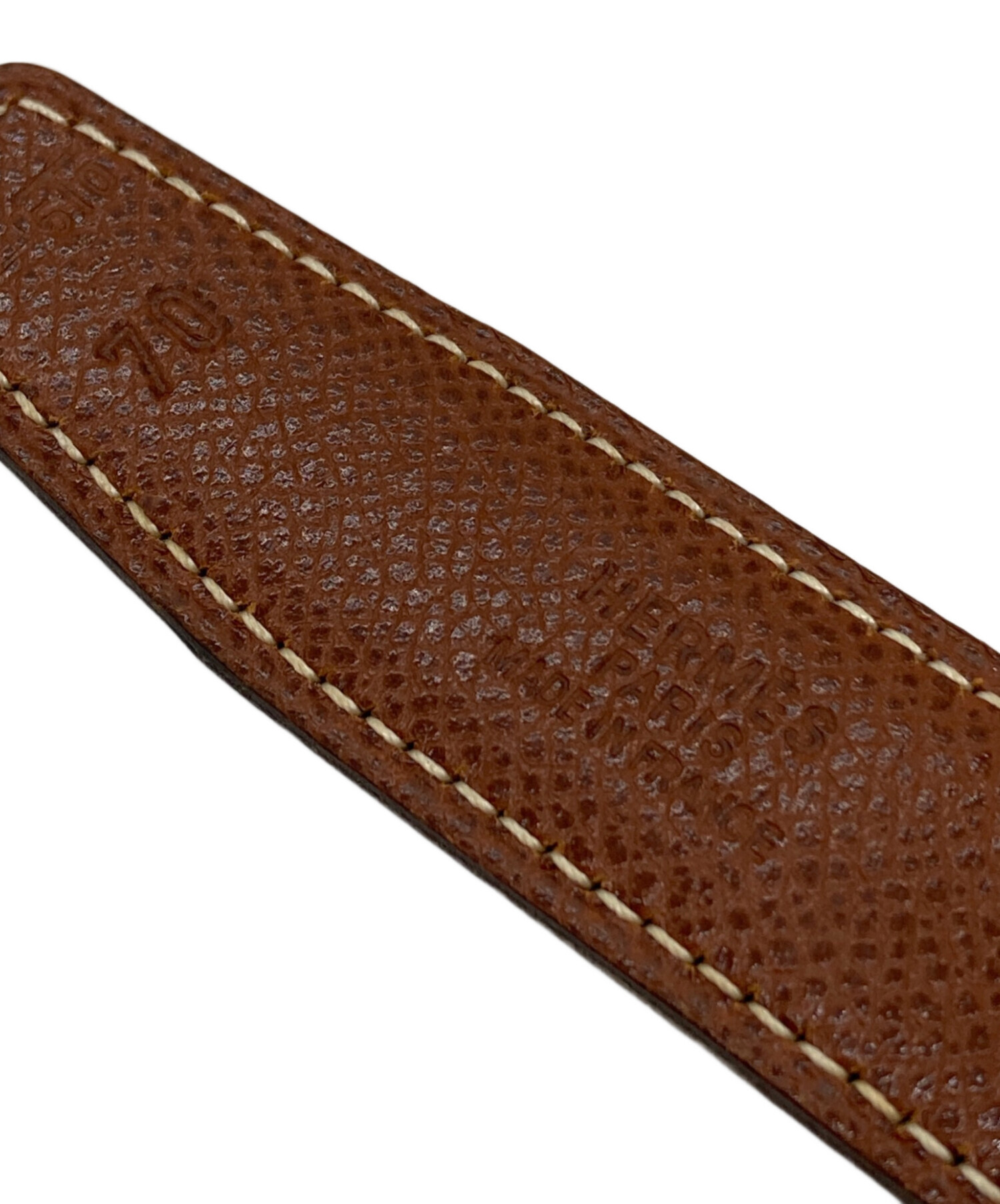 中古・古着通販】HERMES (エルメス) レザーベルト ブラック サイズ:70