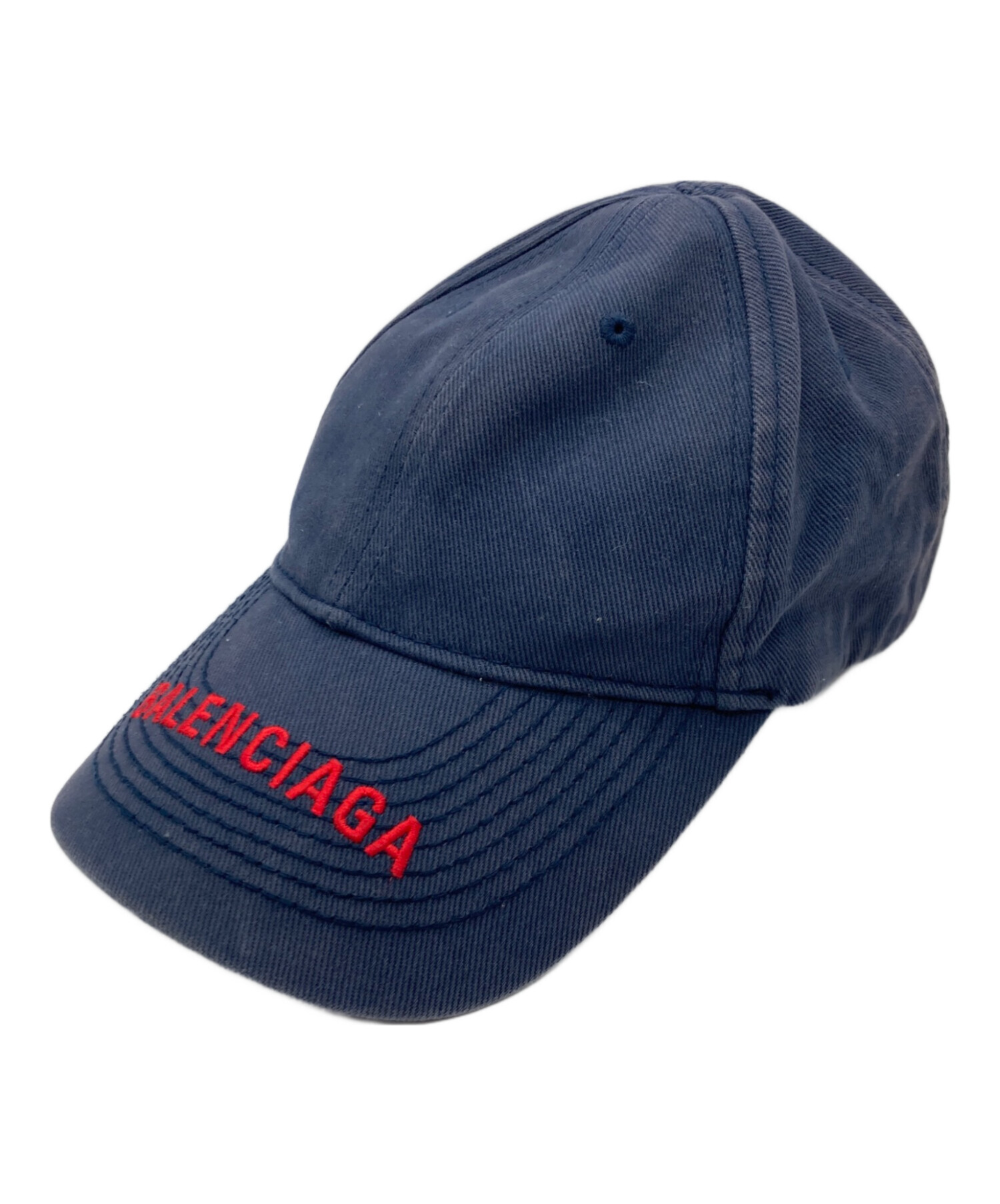 Balenciaga バレンシアガ ロゴキャップ 新品 ネイビー 【公式通販】 Balenciaga バレンシアガ ロゴキャップ 新品 ネイビー 【公式通販】