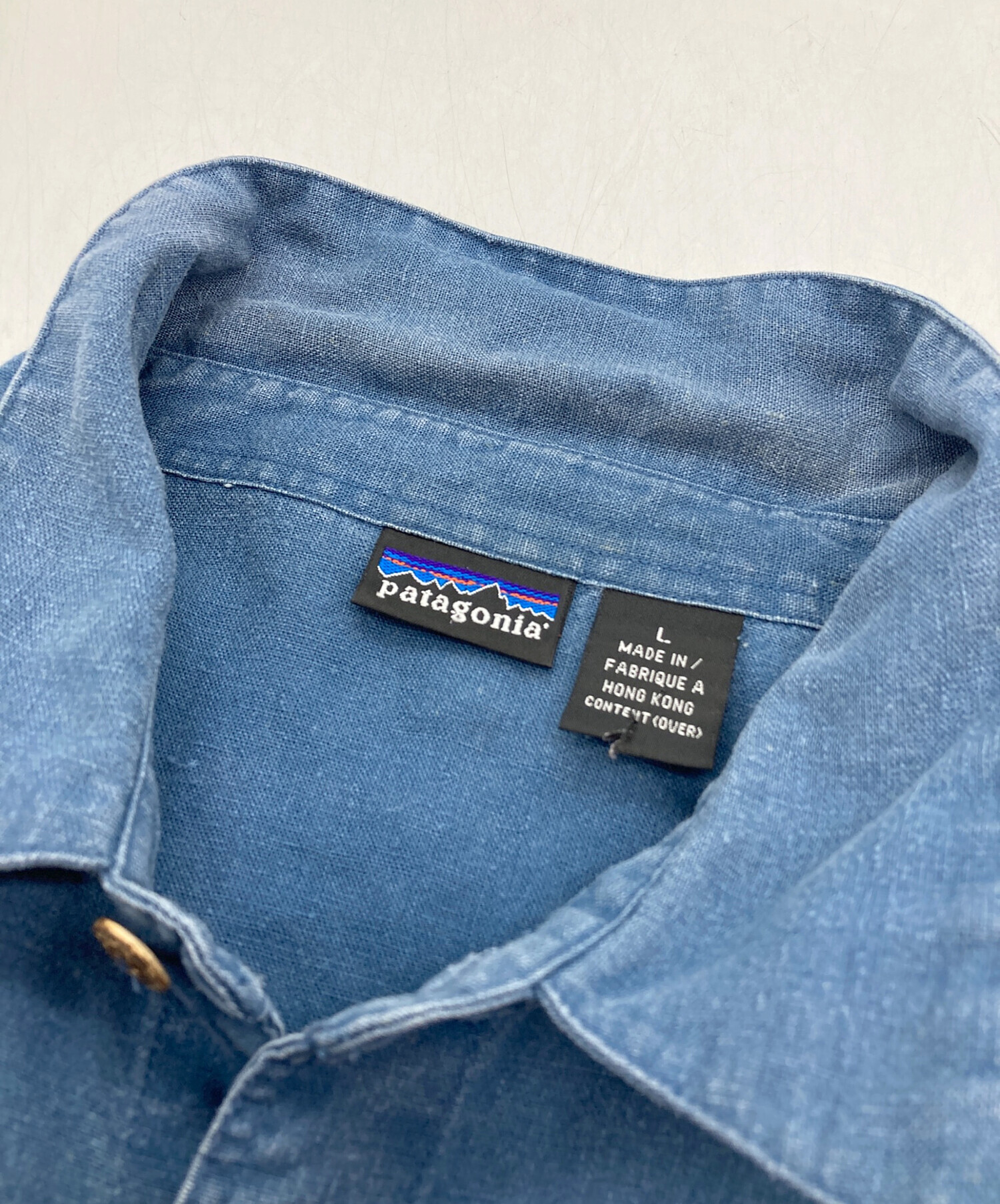 中古・古着通販】Patagonia (パタゴニア) 半袖ヘンプシャツ ネイビー