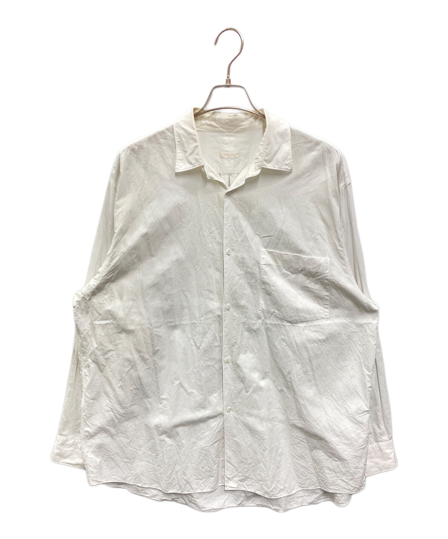 中古・古着通販】COMOLI (コモリ) コモリシャツ ホワイト サイズ:5