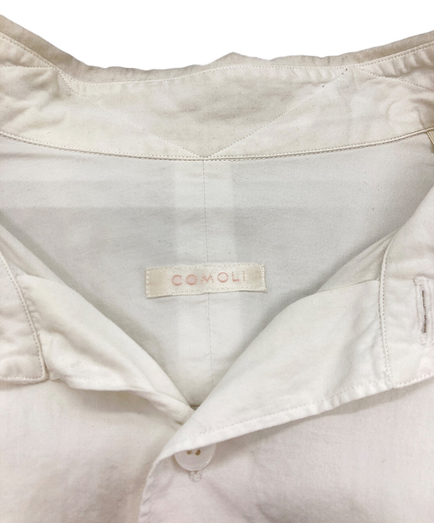 中古・古着通販】COMOLI (コモリ) コモリシャツ ホワイト サイズ:5