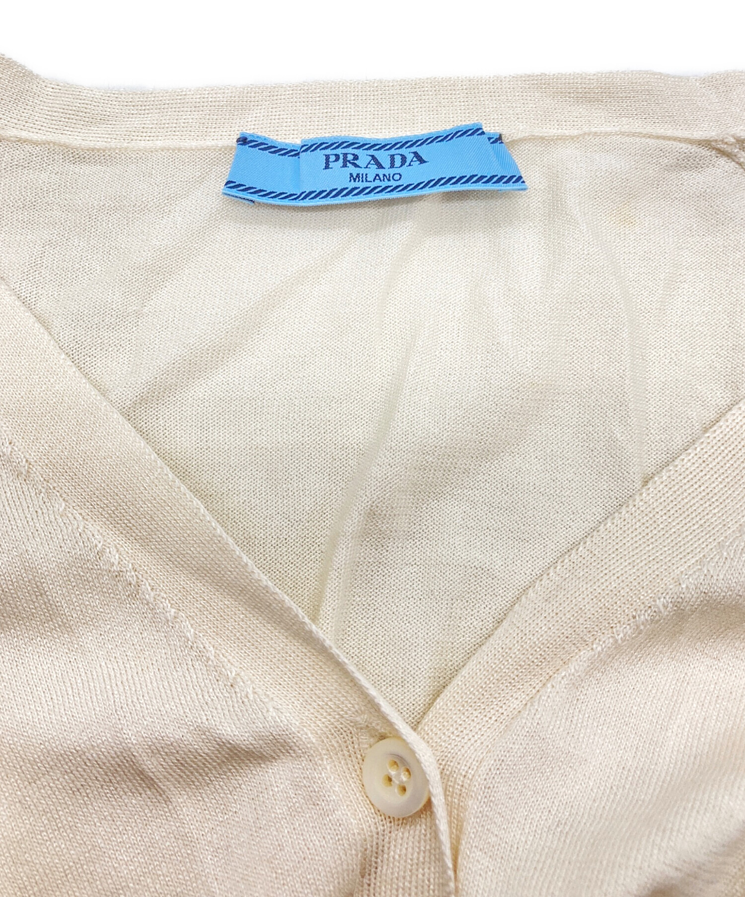 中古・古着通販】PRADA (プラダ) シルクブレンドカーディガン