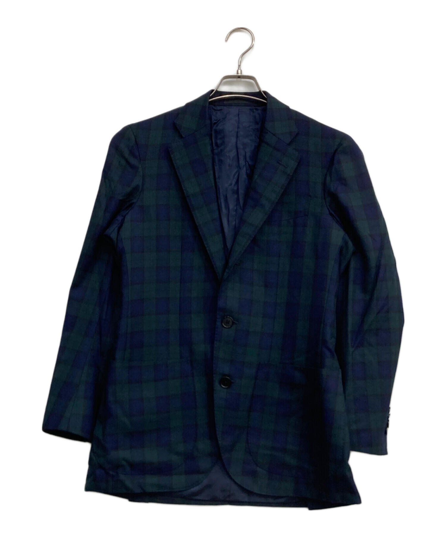 中古・古着通販】Bottoli (ボットーリ) チェックテーラードジャケット 