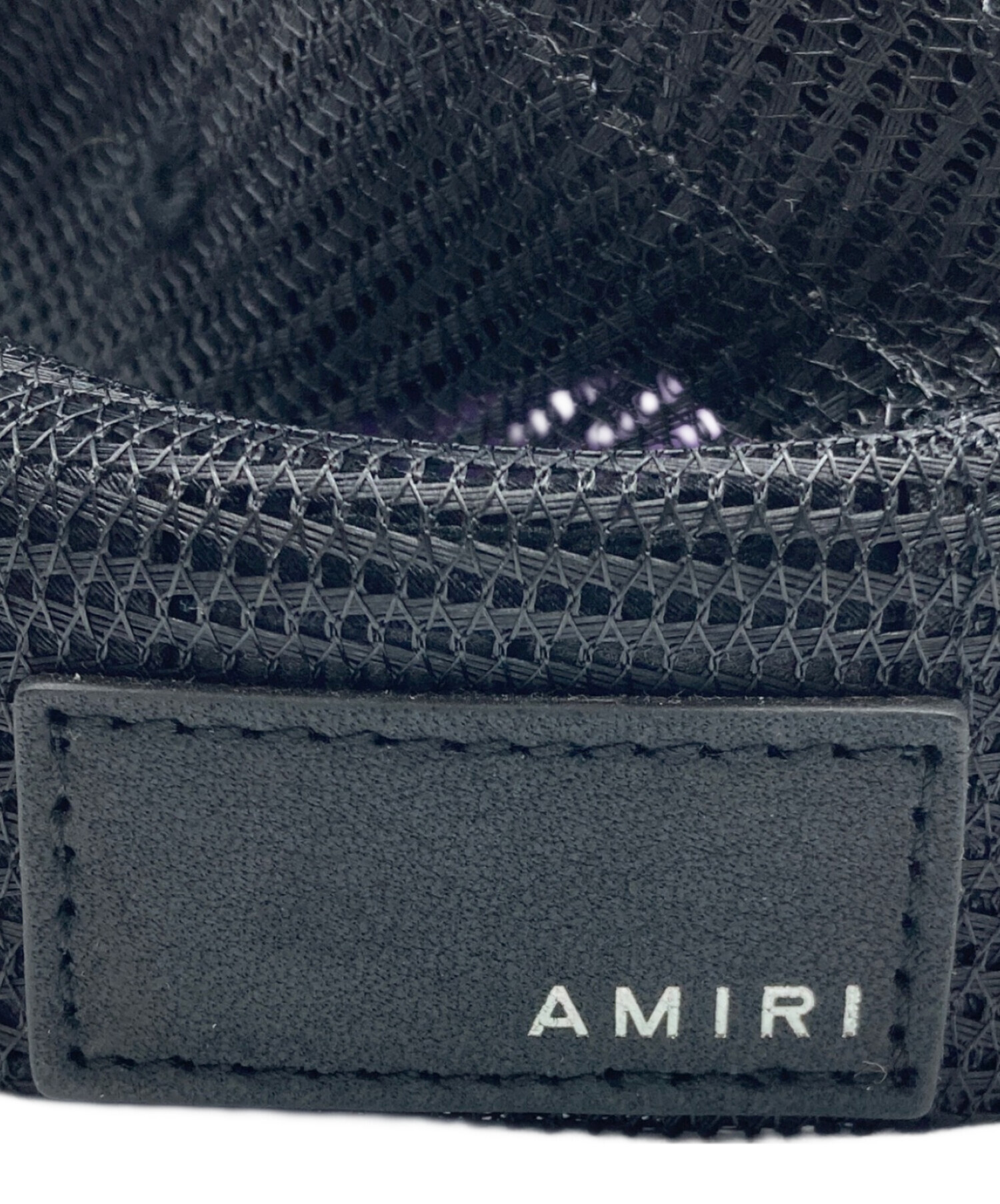 中古・古着通販】AMIRI (アミリ) メッシュキャップ ブラック×パープル