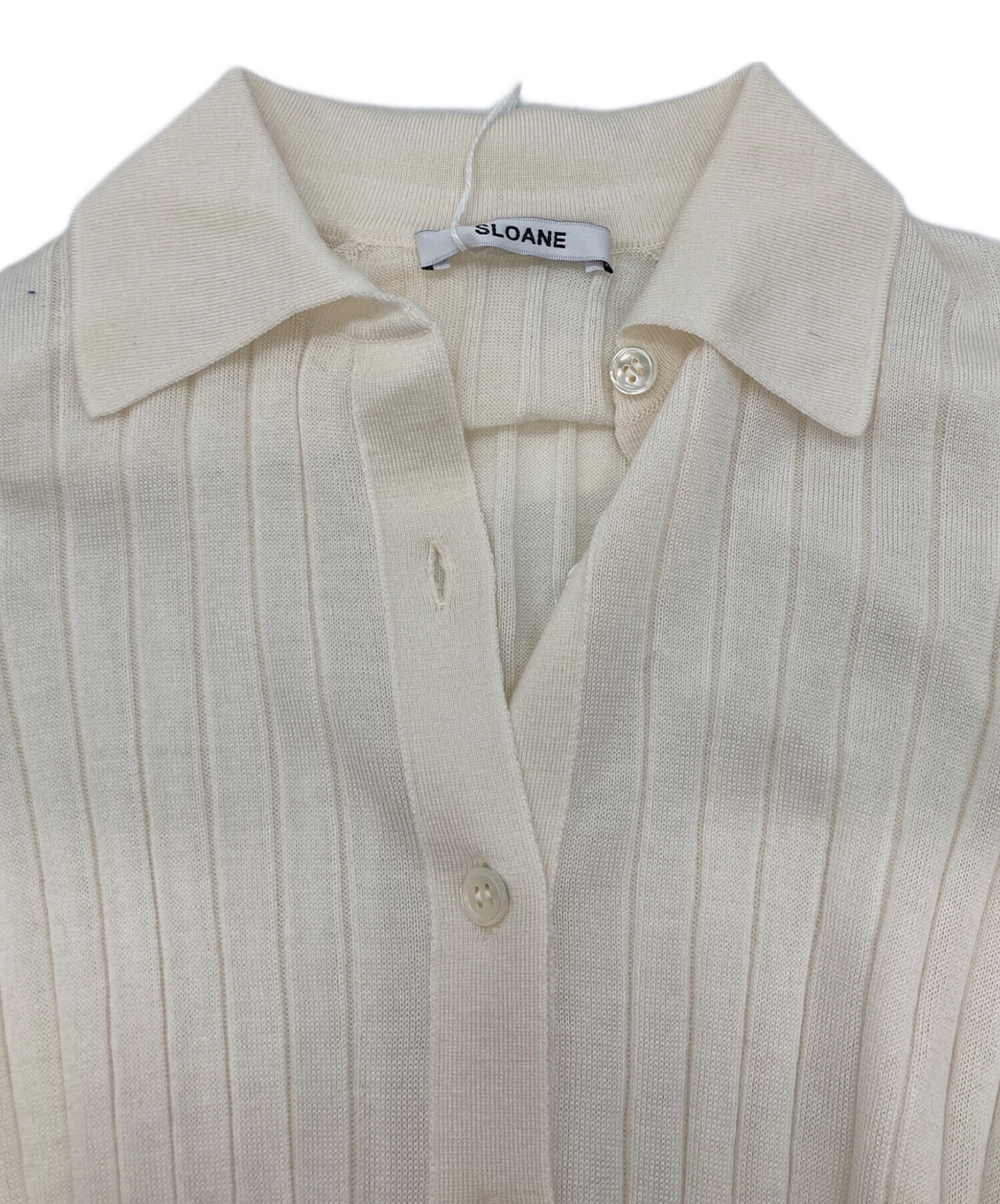 美品 SLOANE スローン 鍵編み オーバーサイズ ニットカーディガン サンプル品 ブラック  レディース 古着 中古 USED 美品 SLOANE スローン 鍵編み オーバーサイズ ニットカーディガン