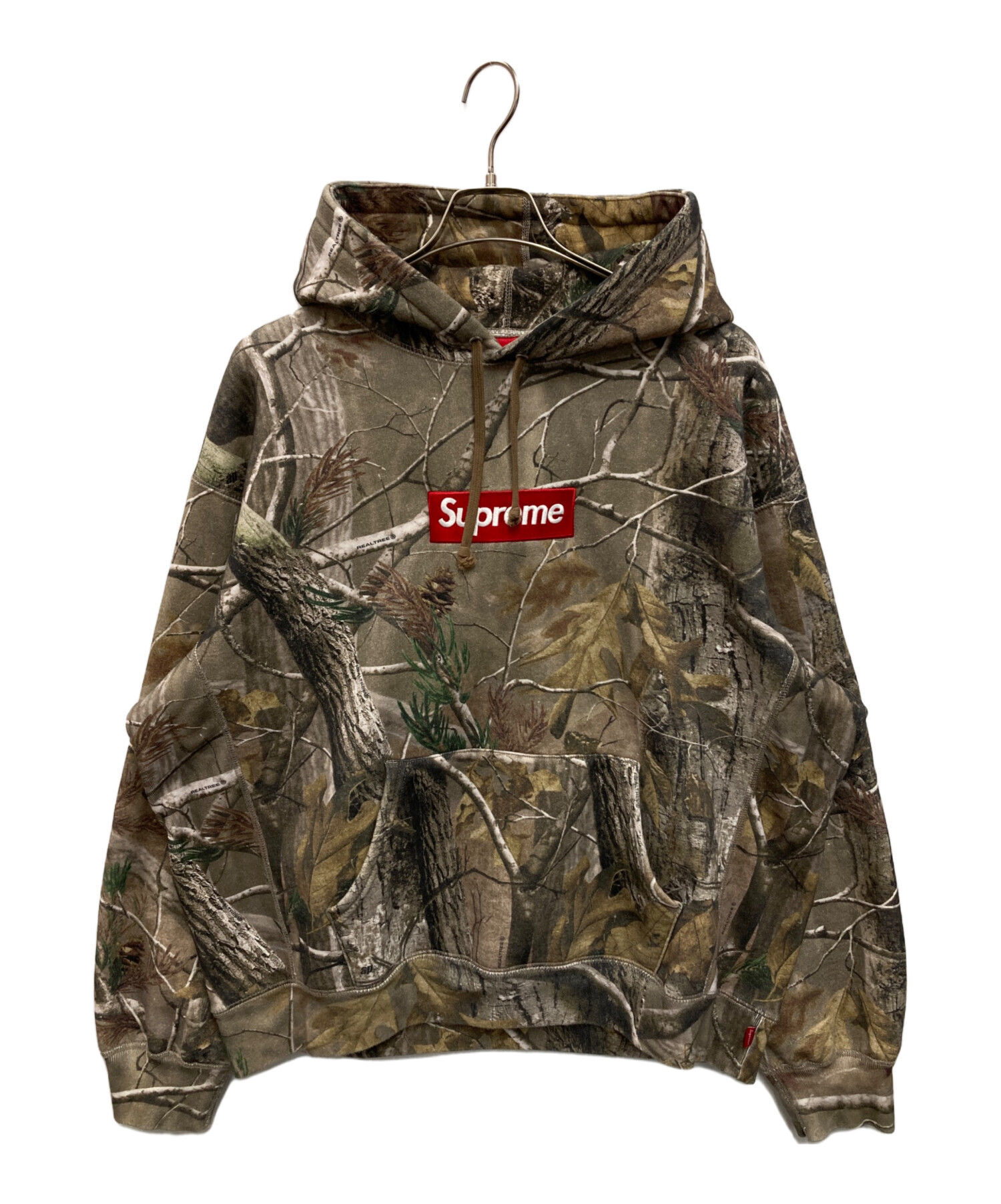 a*o様 激安 定価12,100円 試着のみ supremeシュプリーム Cam 中古・古着通販】Supreme (シュプリーム) Box Logo Hooded Realtree