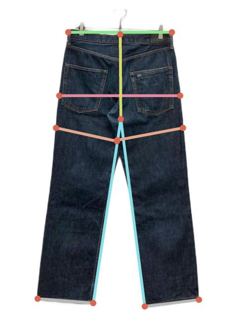 中古・古着通販】VISVIM (ビズビム) SOCIAL SCULPTURE DENIM PANTS