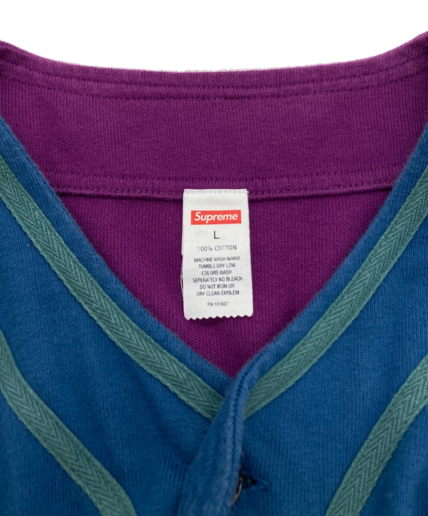 中古・古着通販】Supreme (シュプリーム) Color Blocked Baseball Top