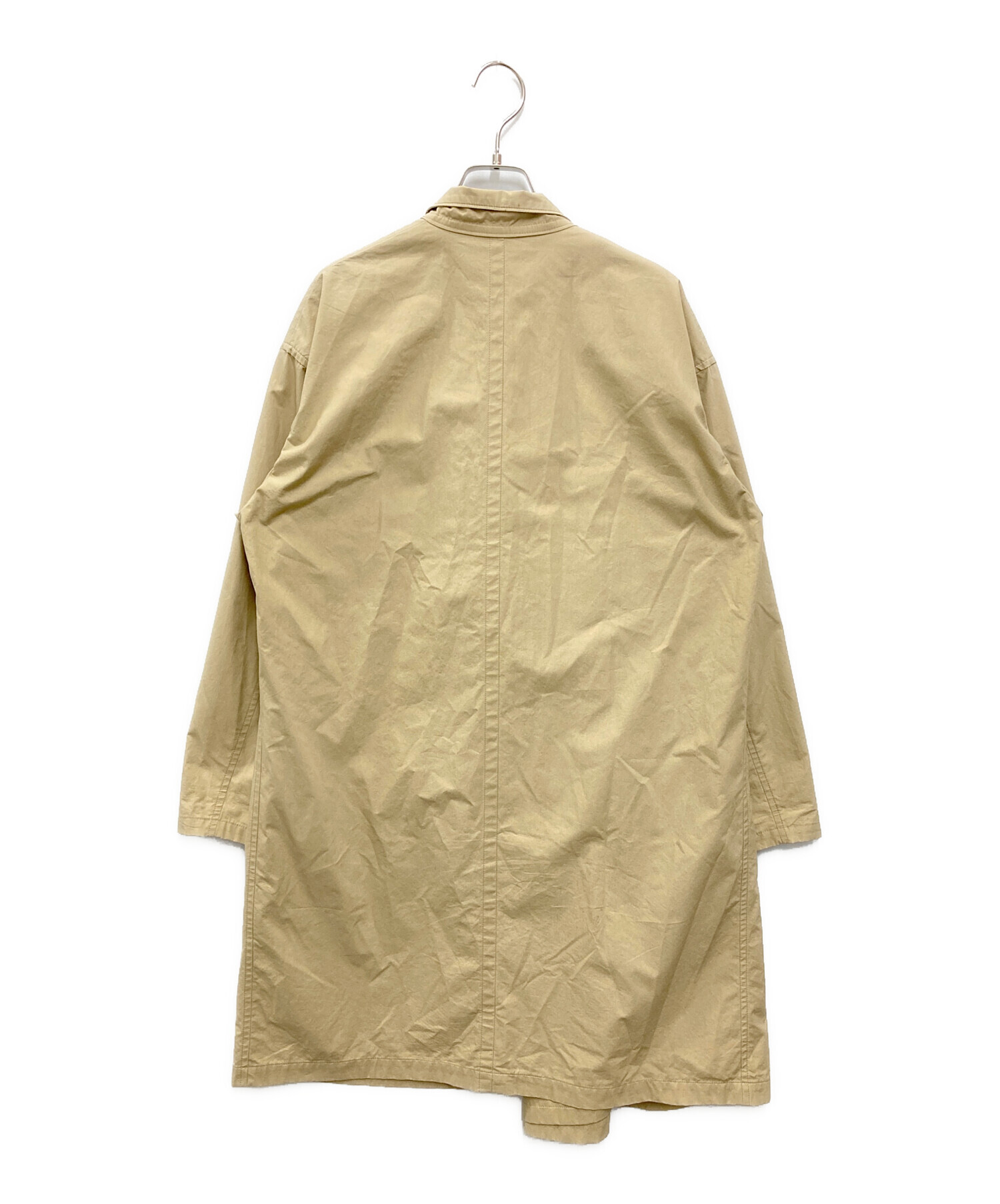 Y's ワイズ ブラウス S ベージュ 【古着】【中古】【送料無料】 中古・古着通販】Y's (ワイズ) カラーステッチシャツ ホワイト サイズ