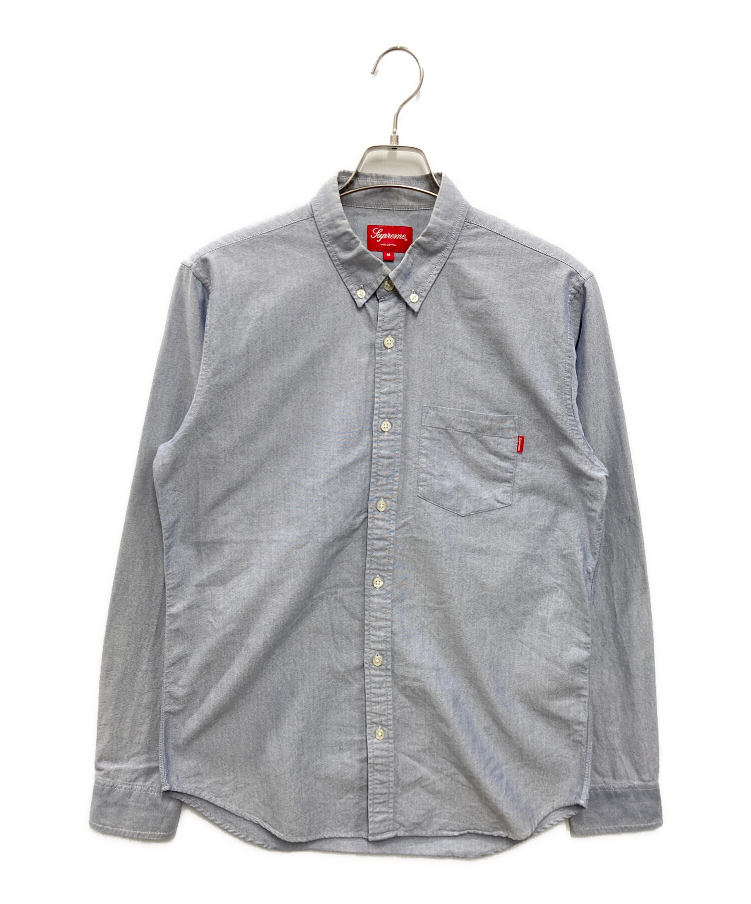 Supreme シュプリーム Oxford Shirt ホワイト M 美中古 中古・古着通販】Supreme (シュプリーム) OXFORD SHIRT ブルー サイズ