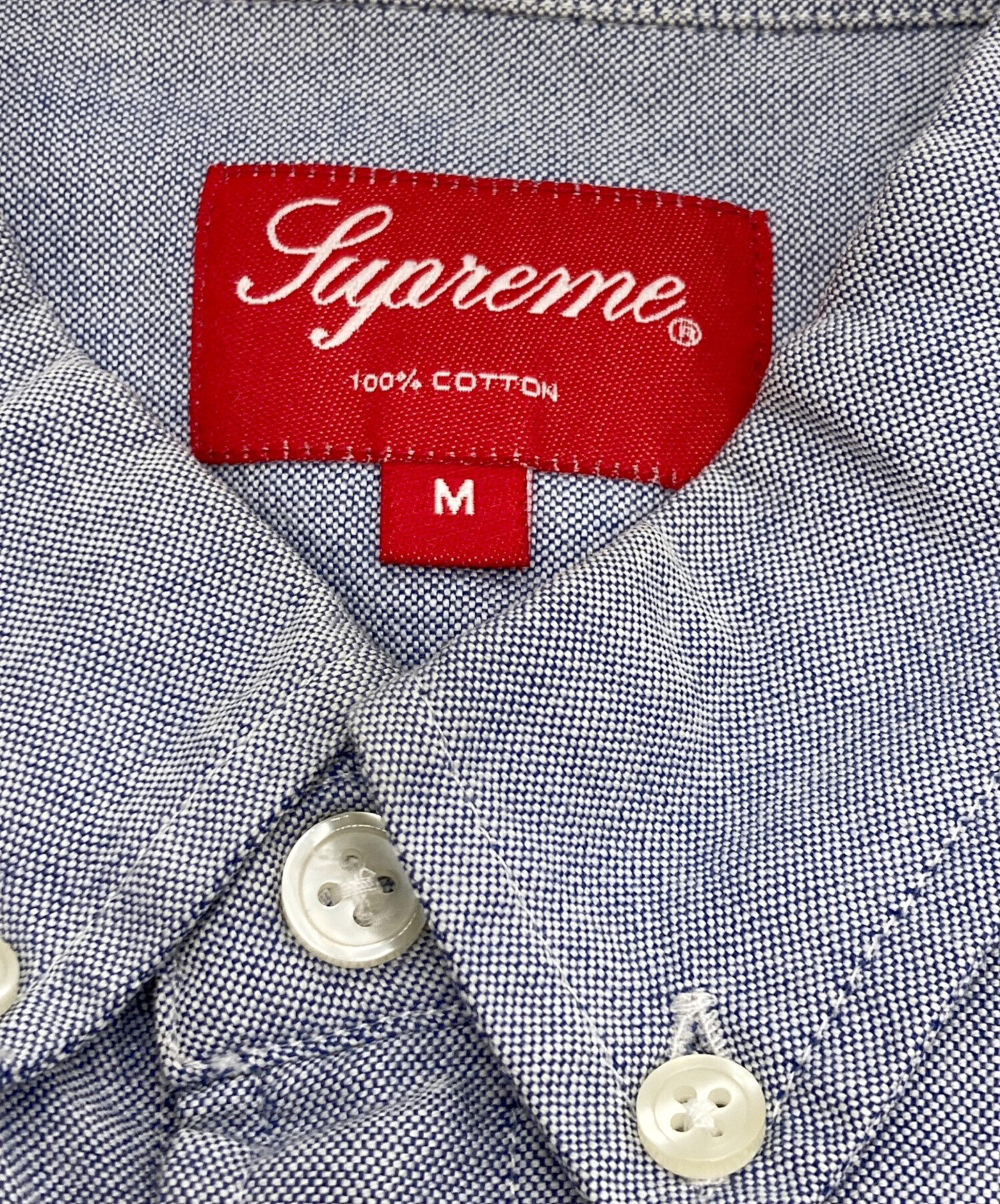 中古・古着通販】Supreme (シュプリーム) OXFORD SHIRT ブルー サイズ