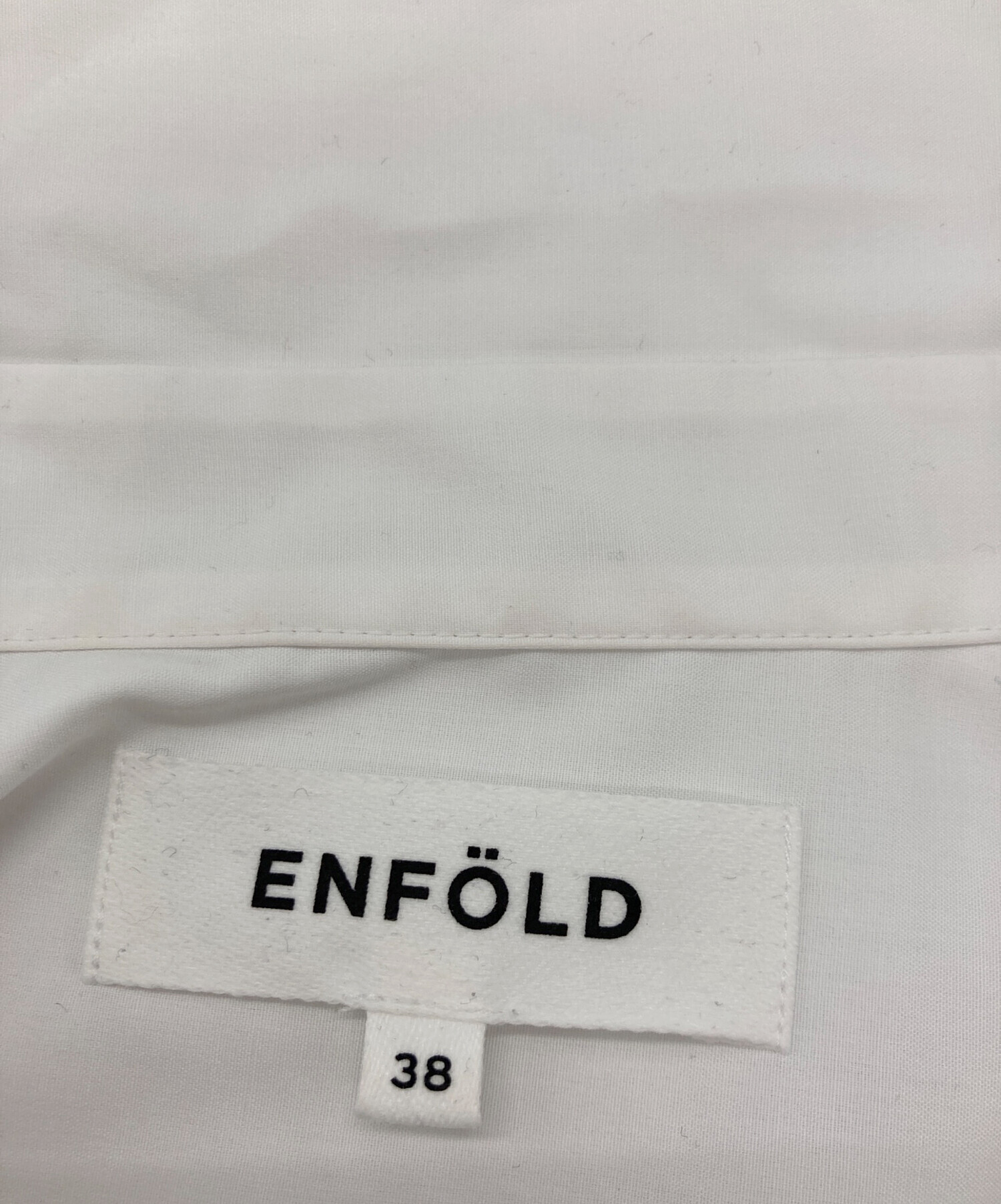 古着 ENFOLD エンフォルド 長袖 パーカー 38 ホワイト レディース ENFOLD - enfold プルオーバー 38の通販 by シジミ｜エンフォルドなら