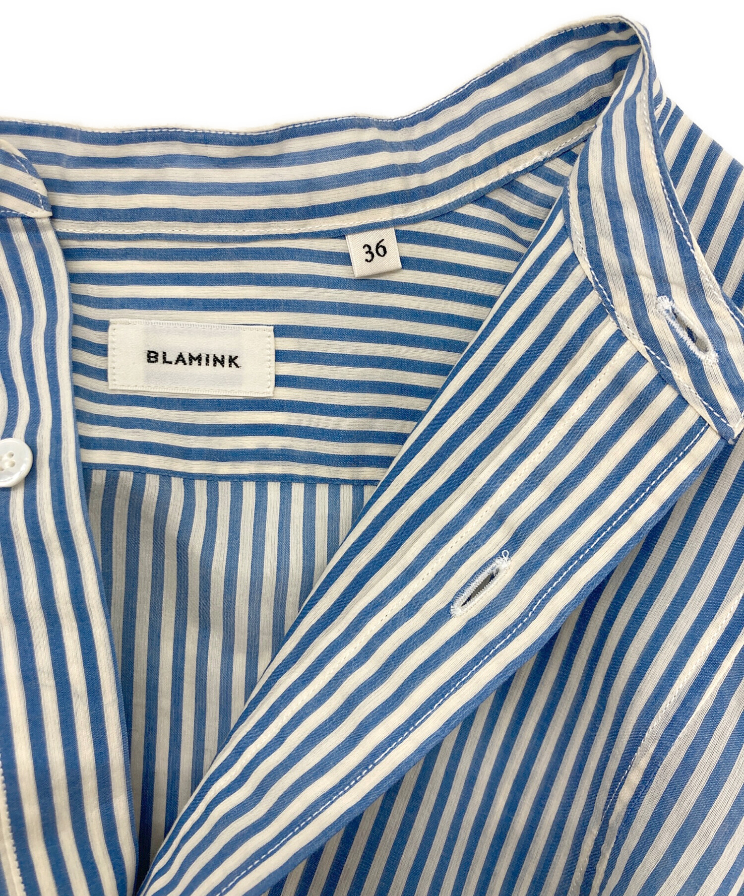 中古・古着通販】BLAMINK (ブラミンク) コットンシルクバンドカラー