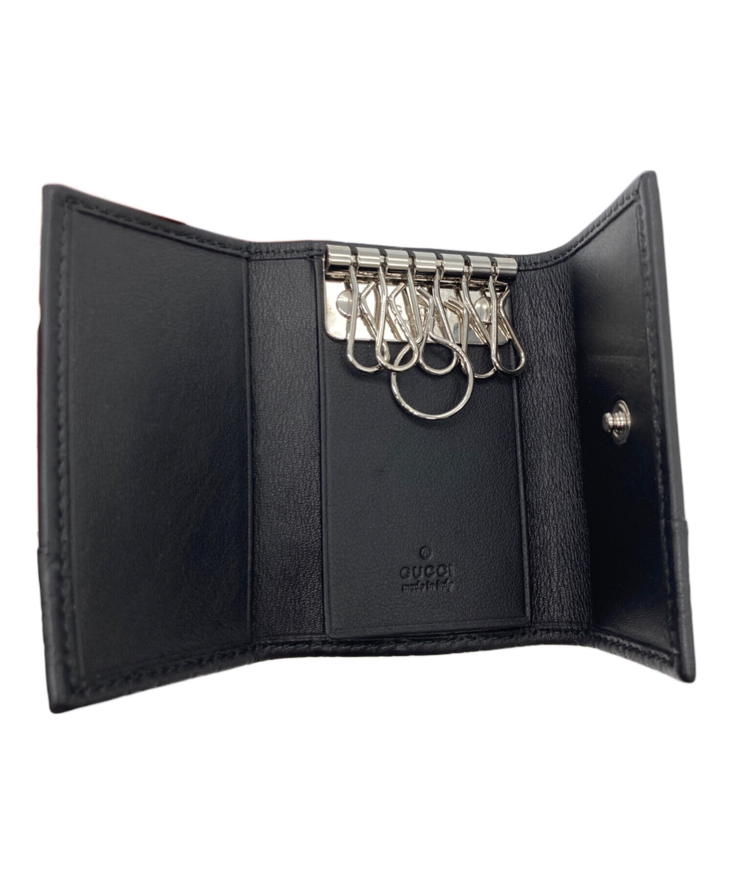 中古・古着通販】GUCCI (グッチ) 6連キーケース ブラック｜ブランド 